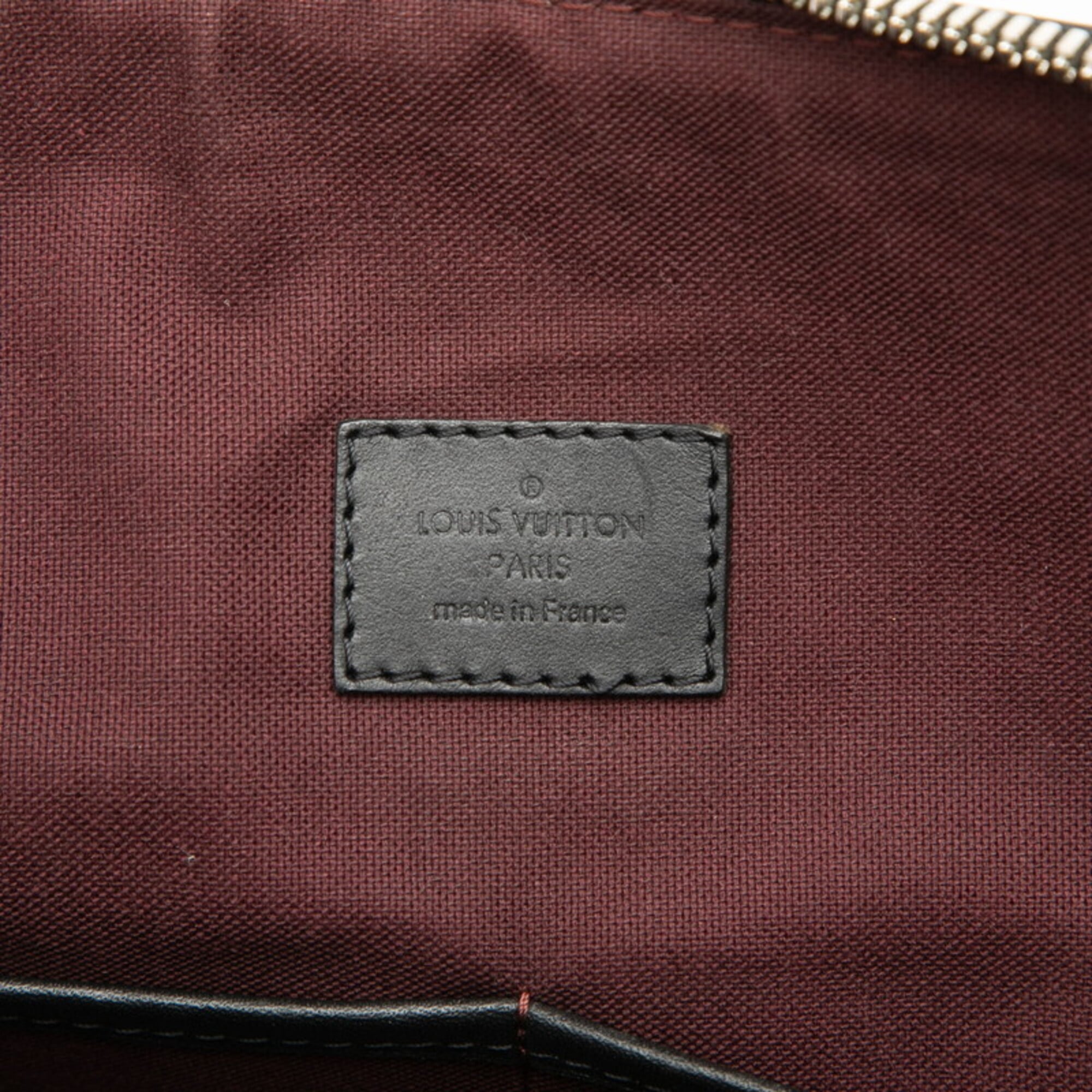 Louis Vuitton Black Brown Monogram Macassar Pvc Leather Shoulder Bag (Pre-Owned)