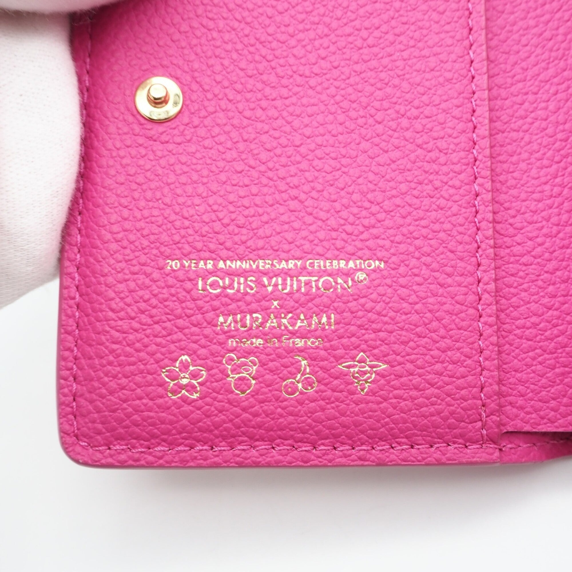 Louis Vuitton Multi-Color Pink Leather Wallet (Bi-Fold) (Pre-Owned)