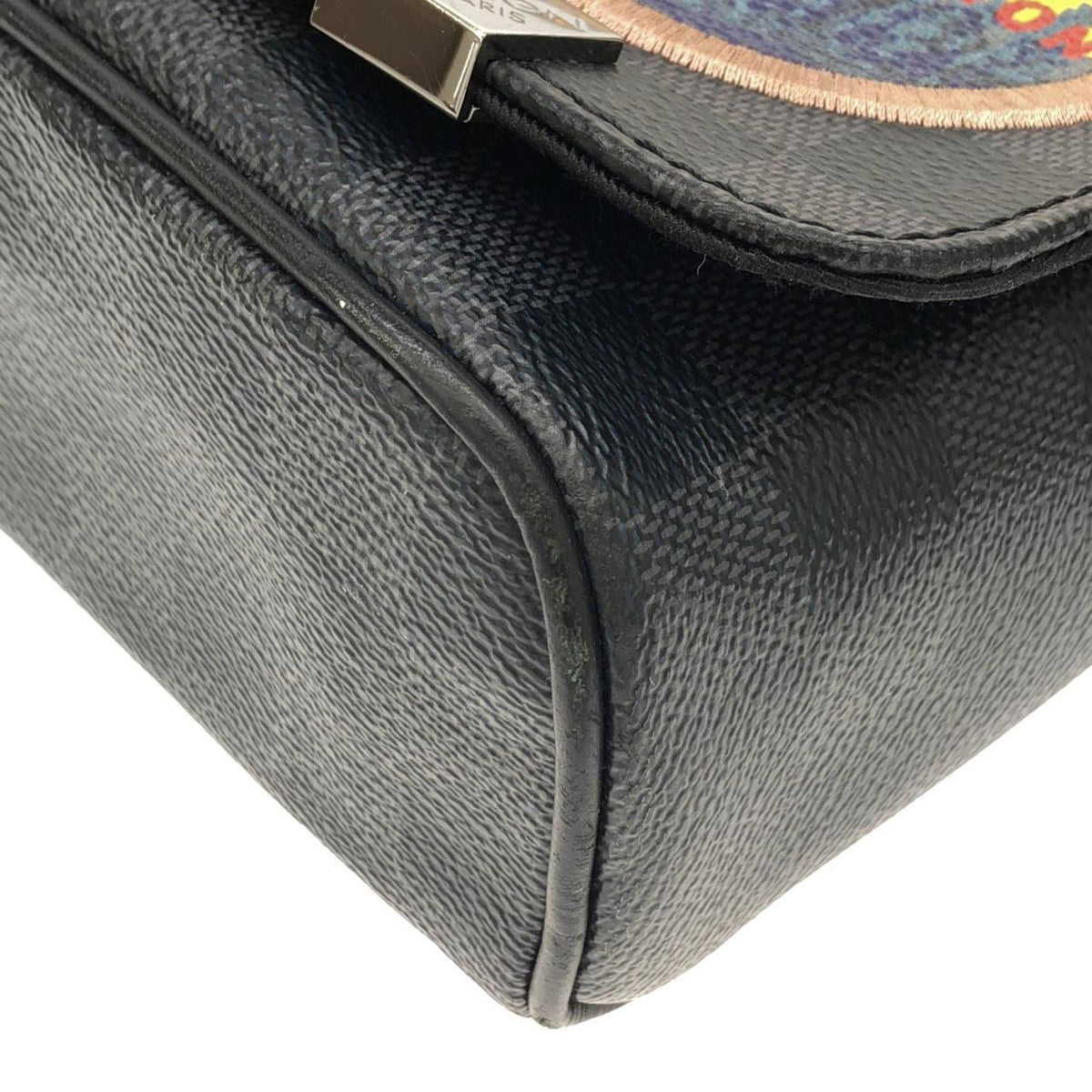 Louis Vuitton Graphite Coated Canvas Shoulder Bag (Pre-Owned)