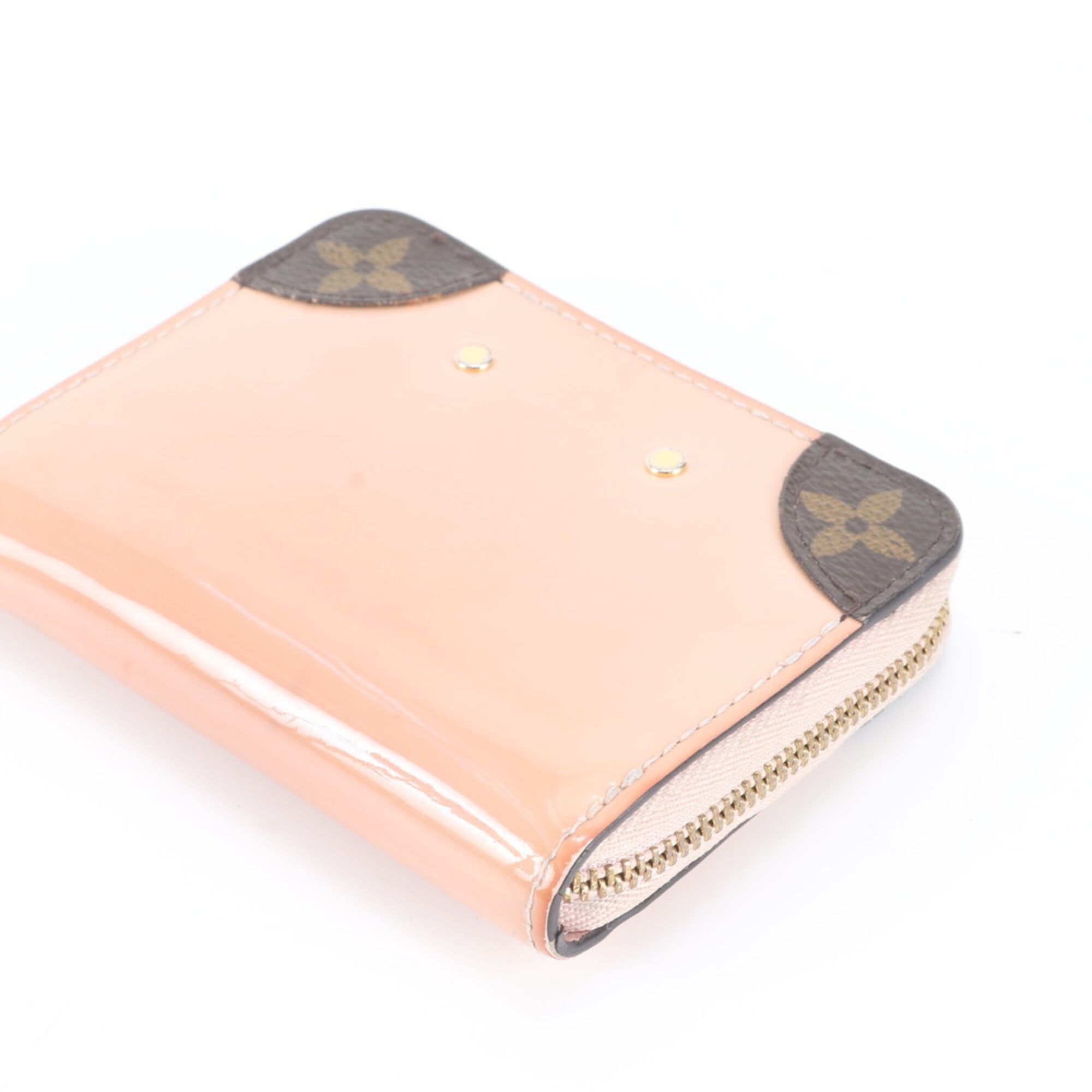 Louis Vuitton Rose Ballerine Leather Coated Canvas Coin Purse/Coin Case (Pre-Owned)