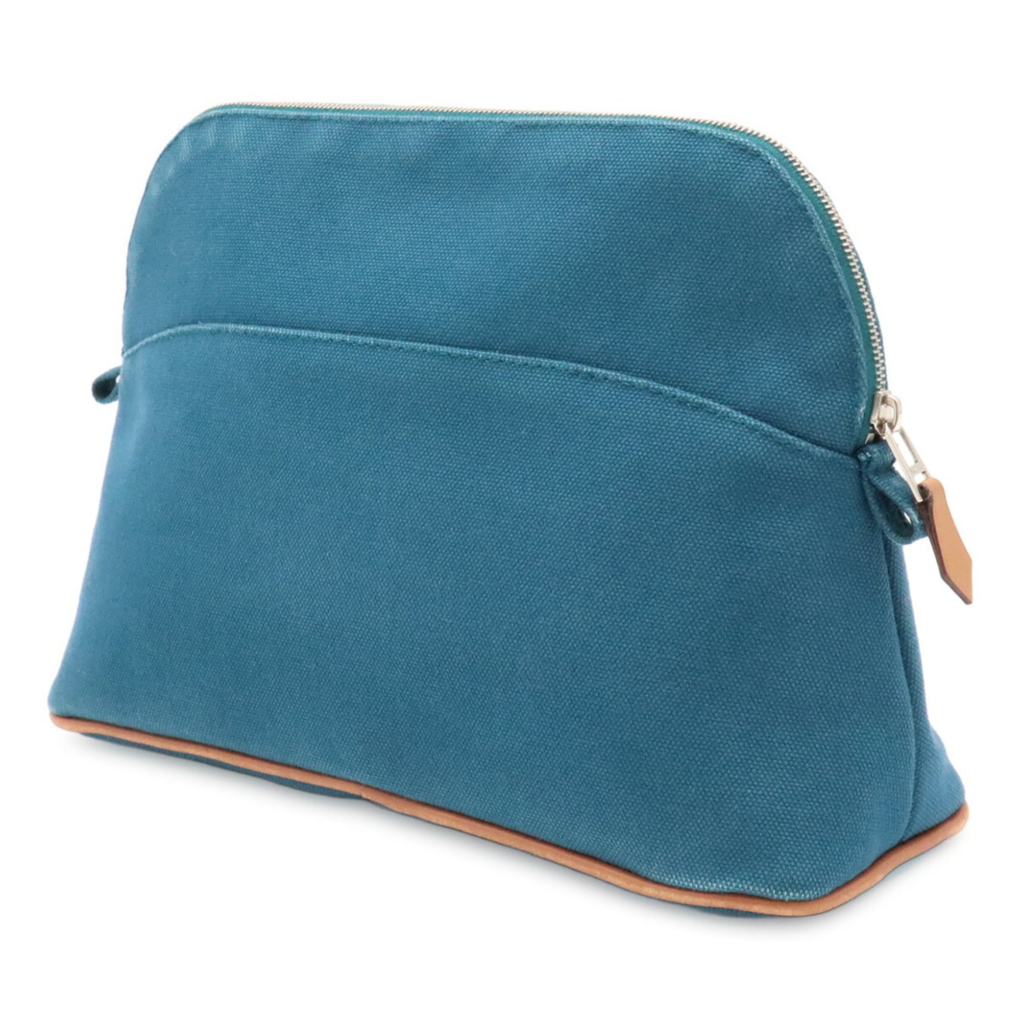 Hermes Marine Blue Canvas Pouch (Pre-Owned)