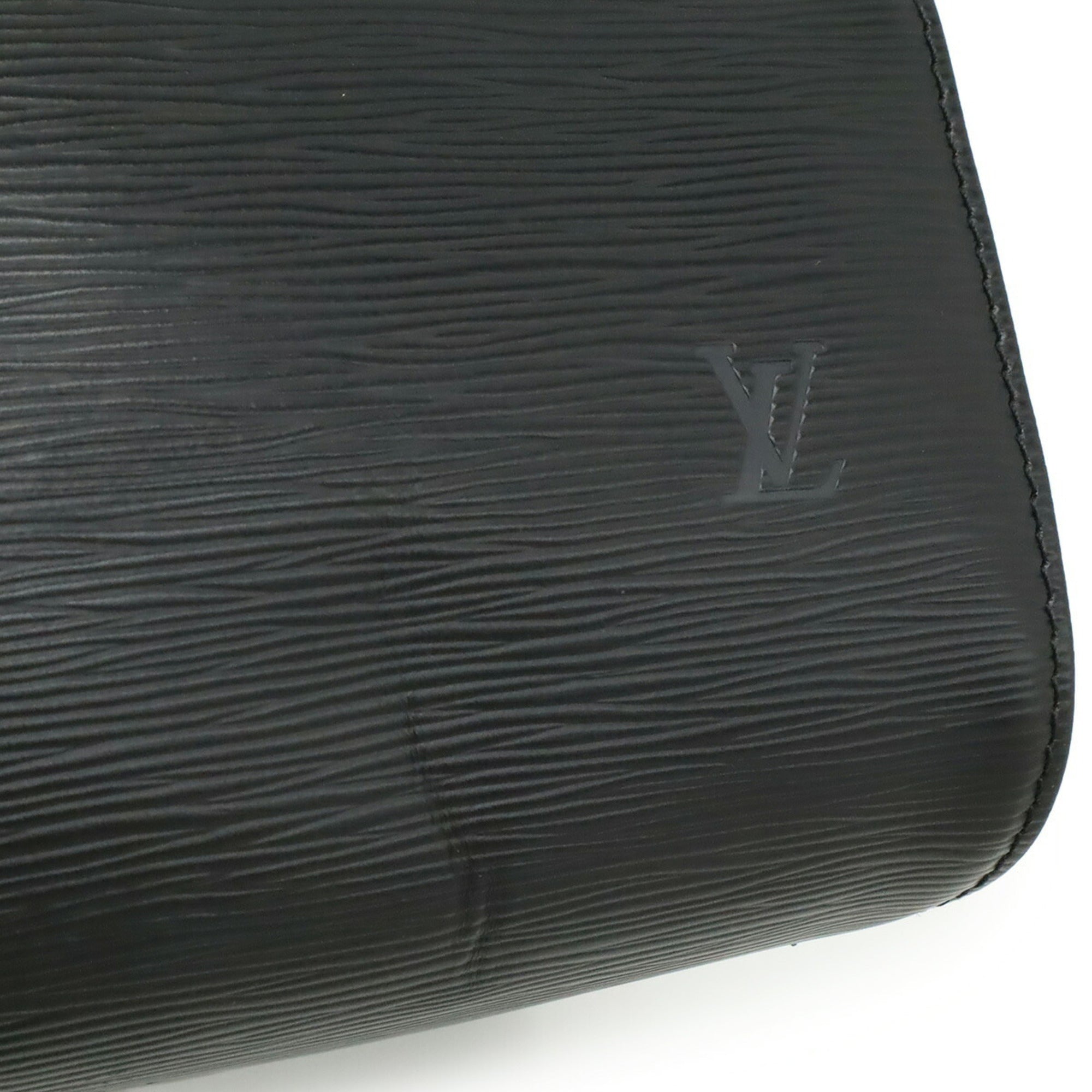 Louis Vuitton Noir Epi Leather Boston Bag Handbag (Pre-Owned)
