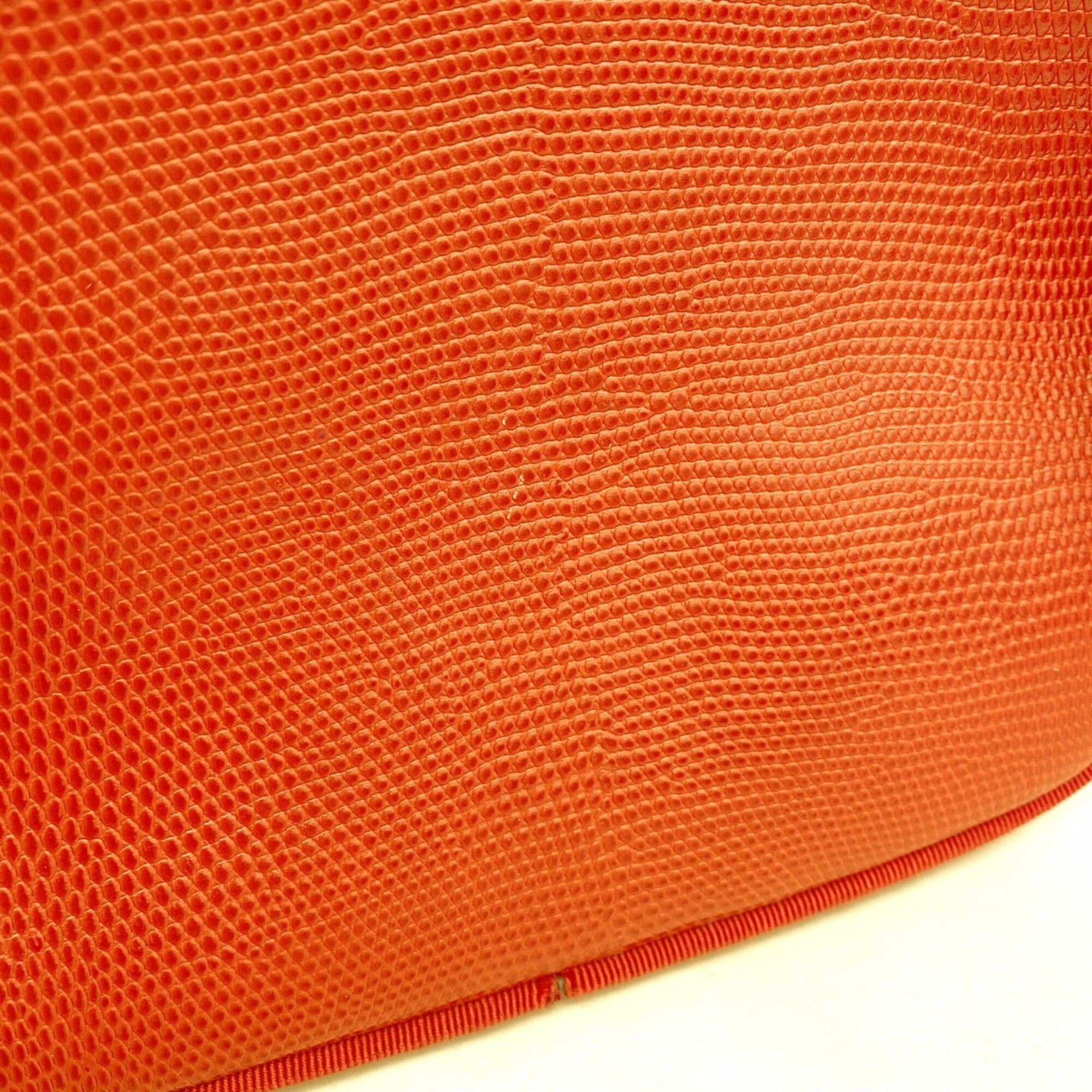 Salvatore Ferragamo Red Color Leather Shoulder Bag (Pre-Owned)