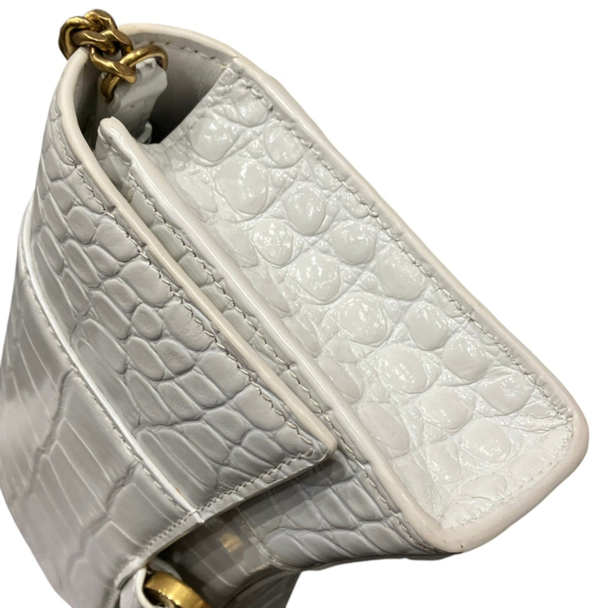 Balenciaga White Leather Shoulder Bag (Pre-Owned)