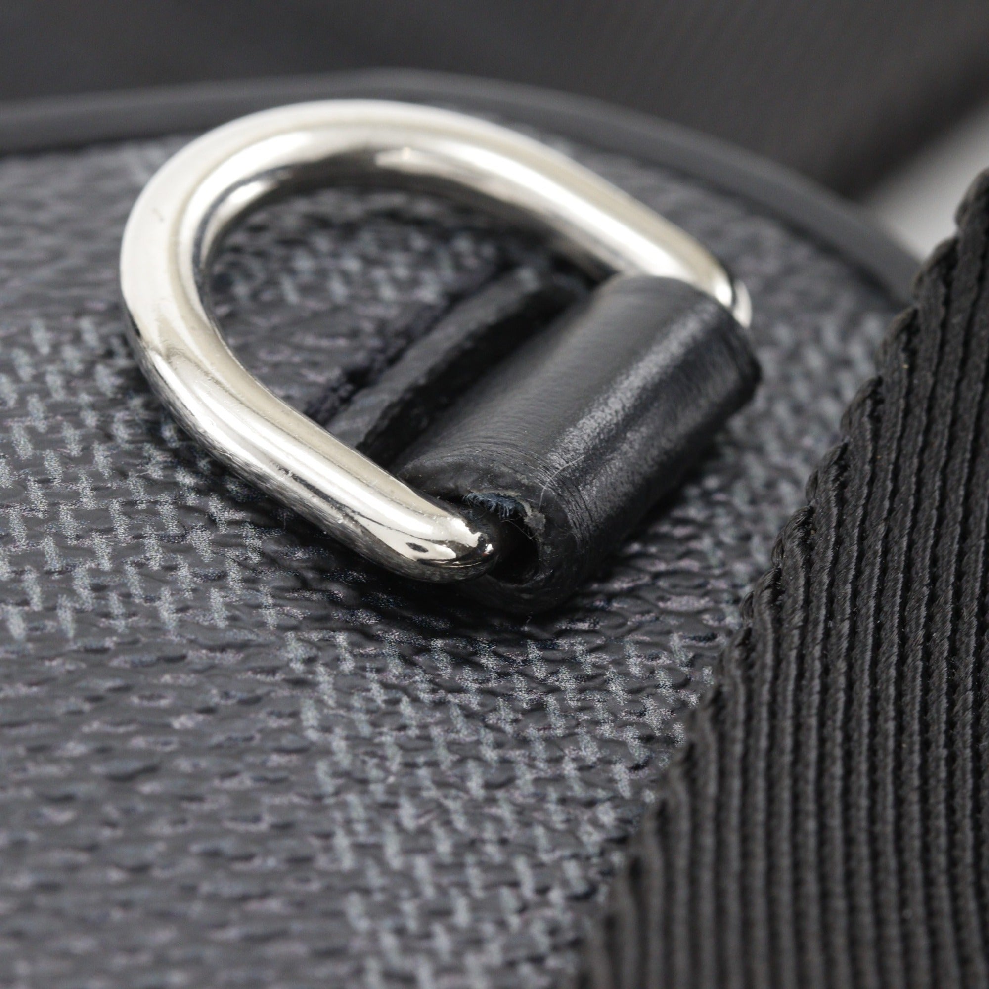 Louis Vuitton Black Damier Graphite Shoulder Bag Sling Bag (Pre-Owned)