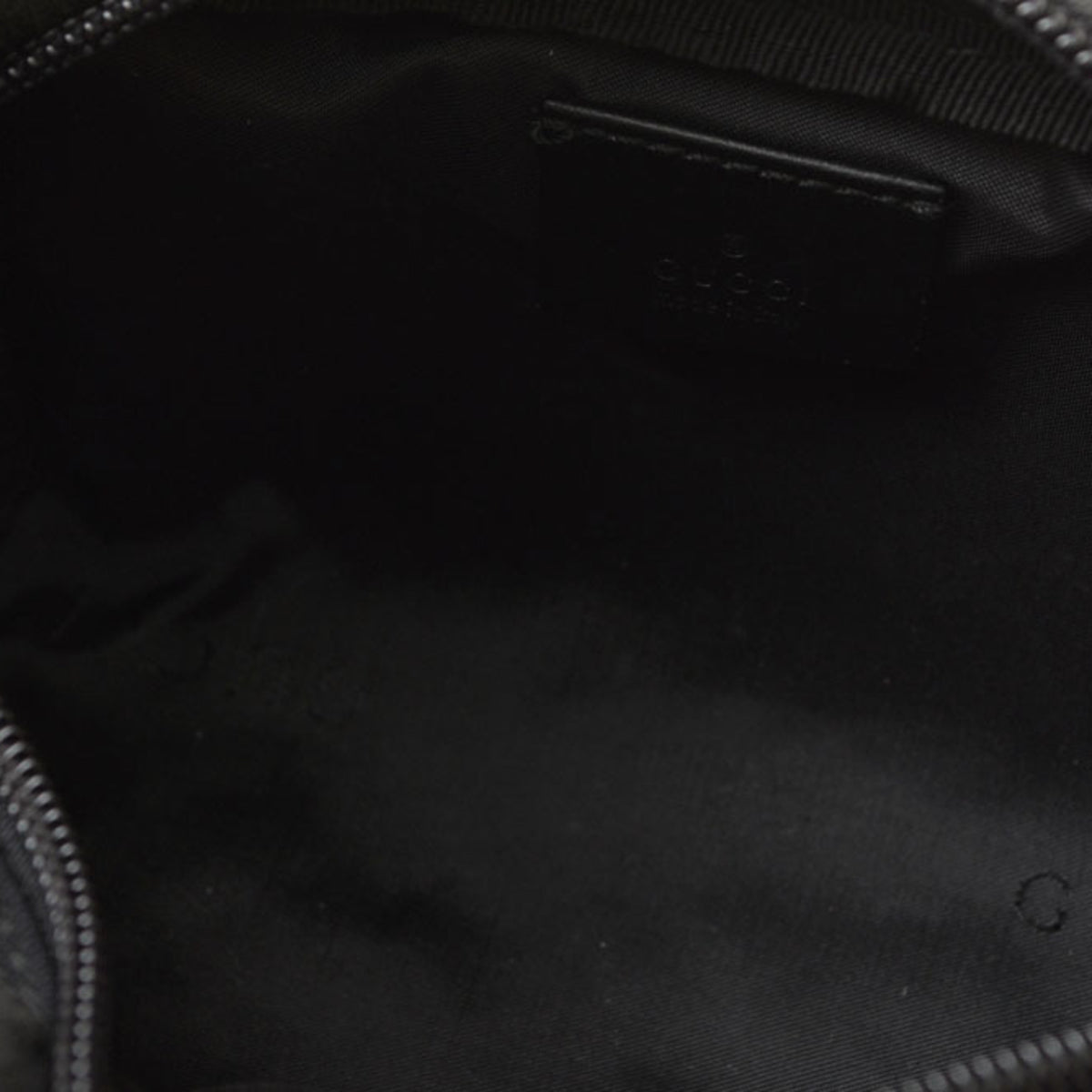 Gucci Black Leather Nylon Pouch (Pre-Owned)
