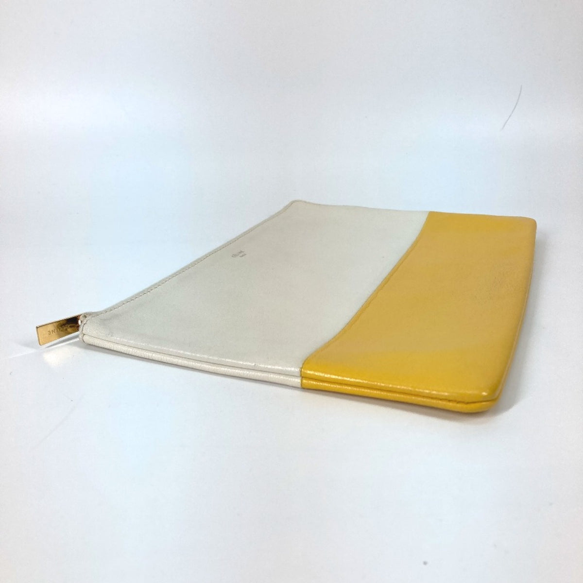 Celine White Leather Clutch Bag (Pre-Owned)