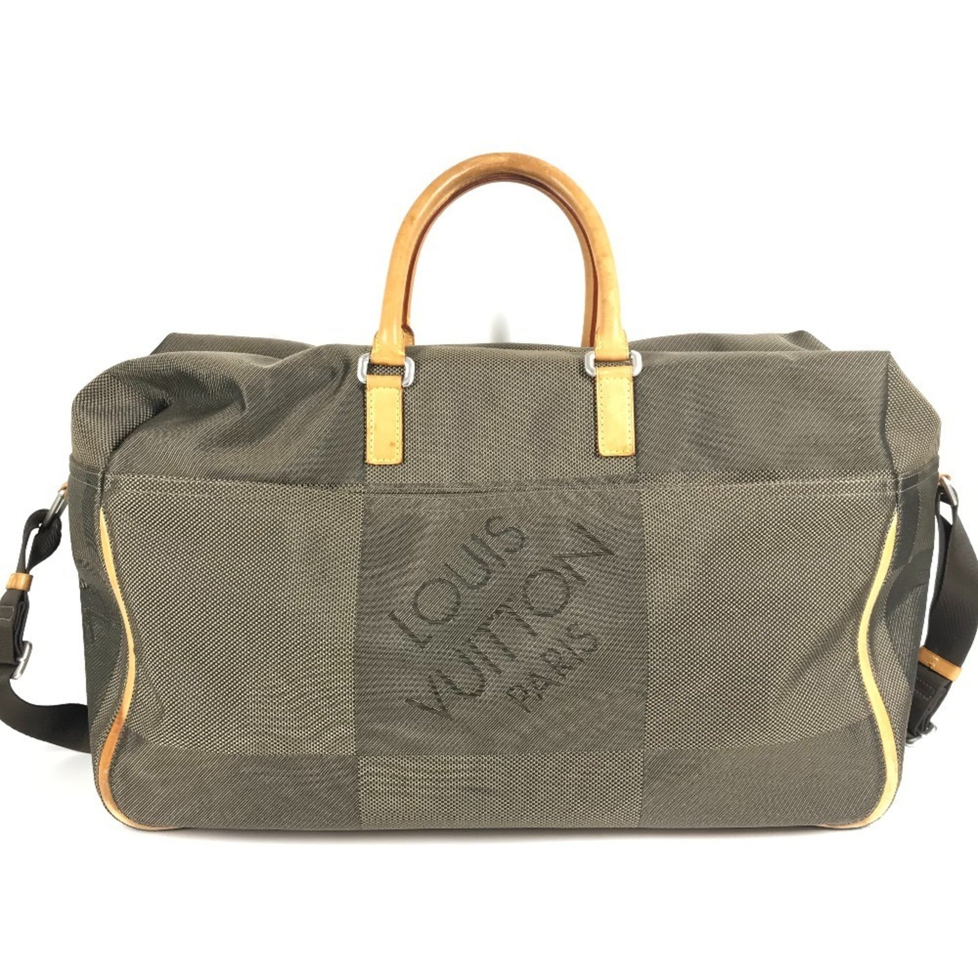 Louis Vuitton Earth Khaki Damier Geant Canvas Boston Bag Shoulder Bag (Pre-Owned)