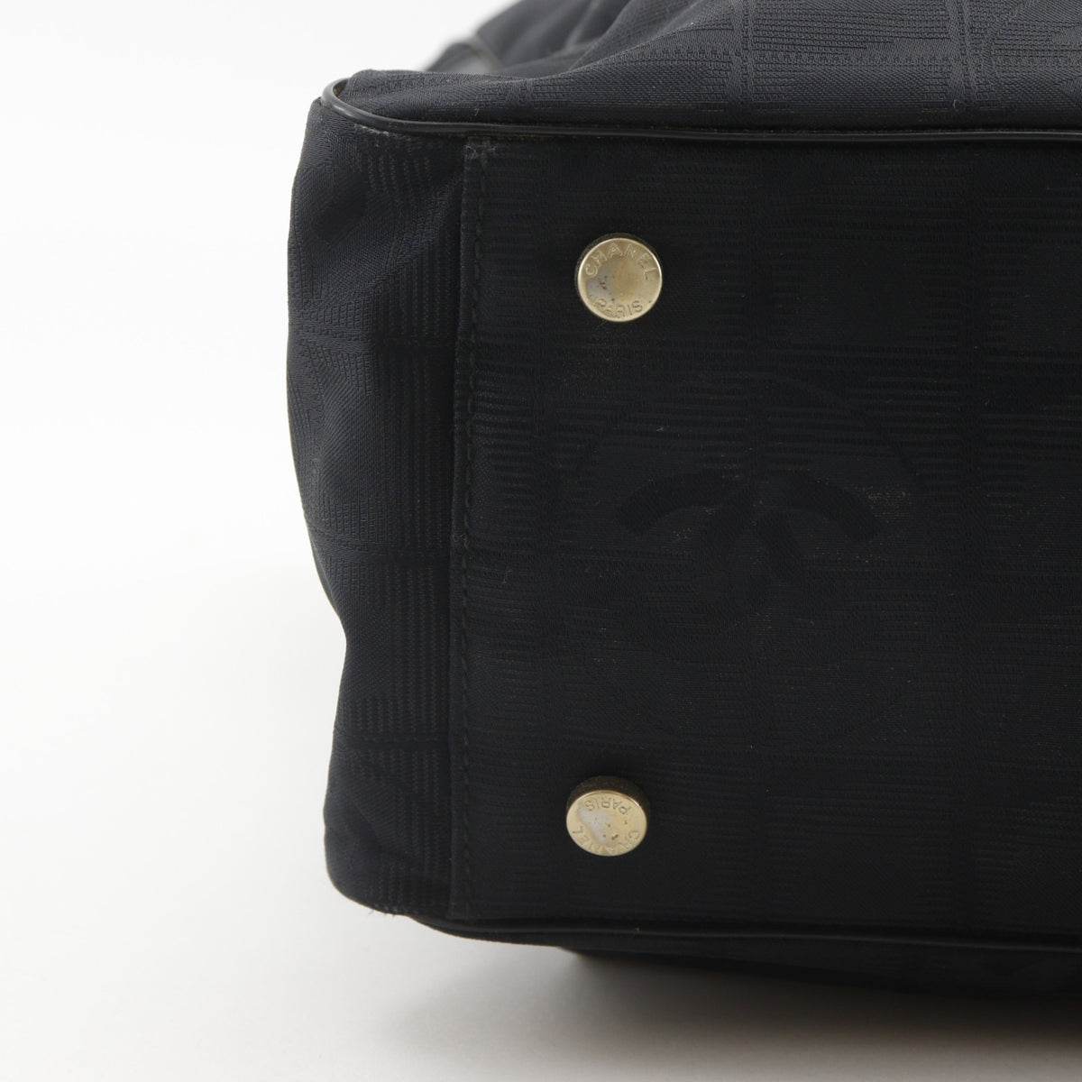 Chanel Black Nylon Canvas Tote Bag (Pre-Owned)