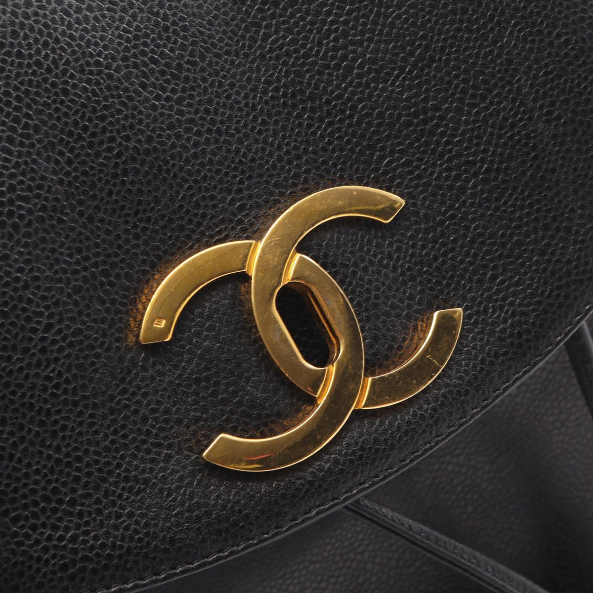 Chanel Black Grained Calfskin Backpack (Pre-Owned)