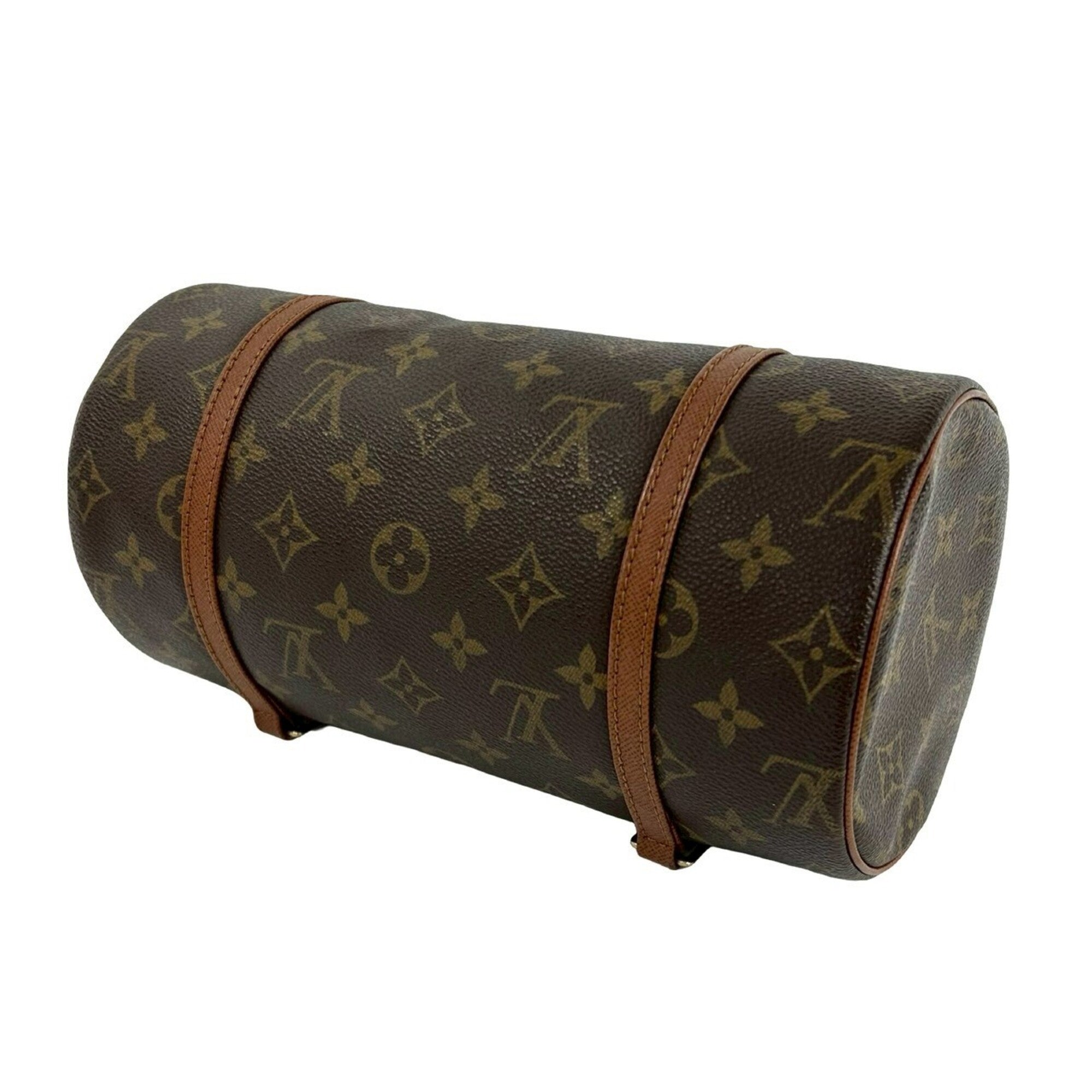 Louis Vuitton Brown Leather Pvc Boston Bag Handbag (Pre-Owned)