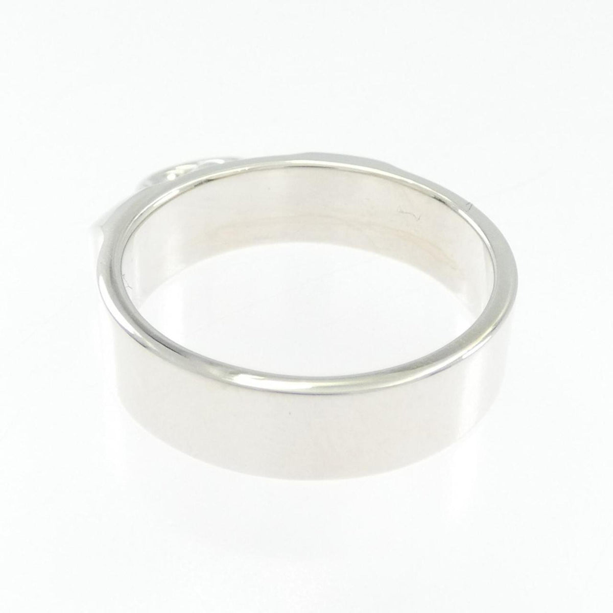 Hermes Silver Silver 925 Band Ring (Pre-Owned)
