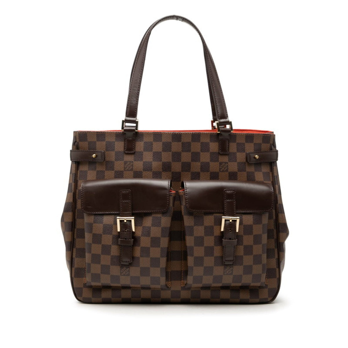 Louis Vuitton Brown Pvc Leather Handbag Tote Bag (Pre-Owned)