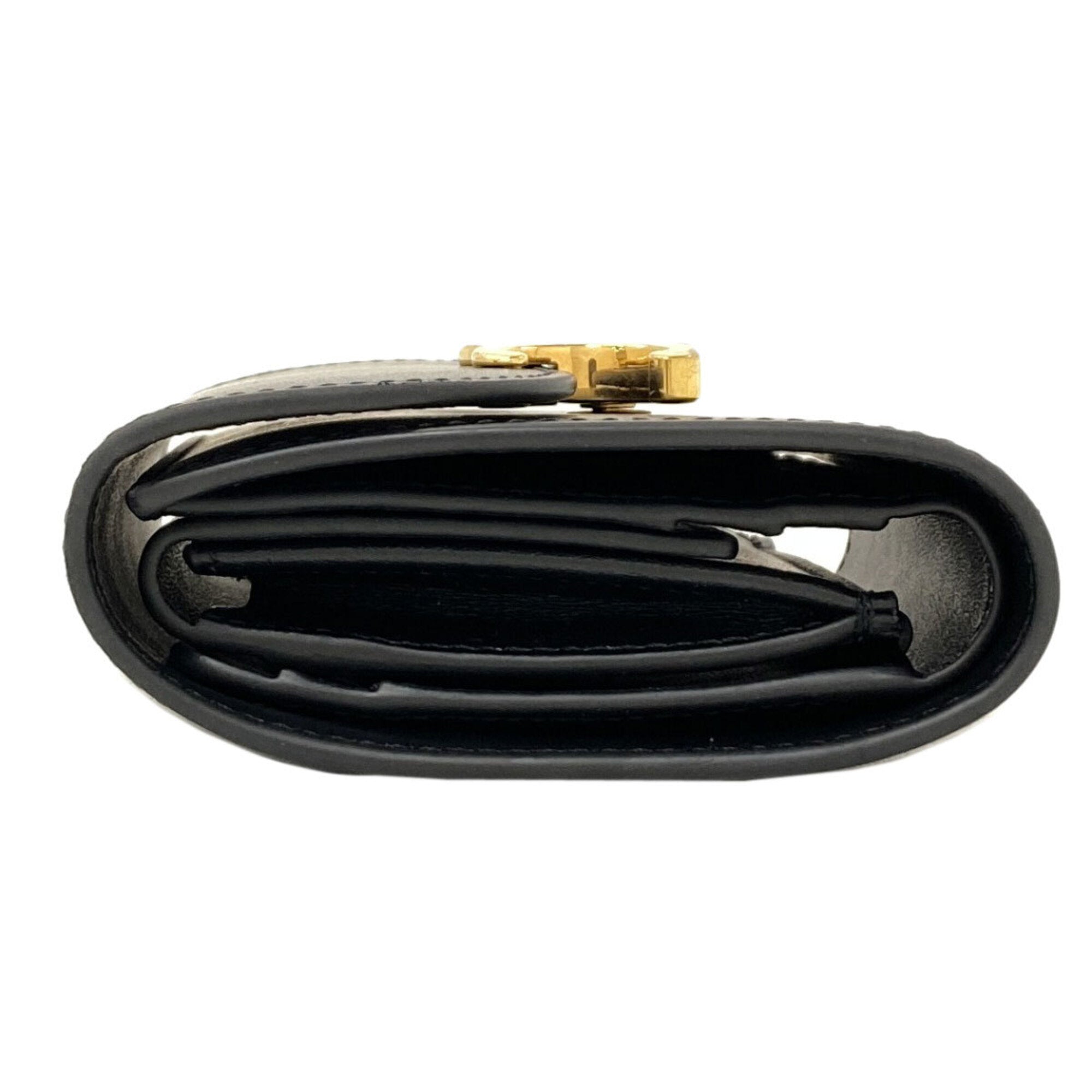 Celine Black Leather Wallet (Tri-Fold) (Pre-Owned)