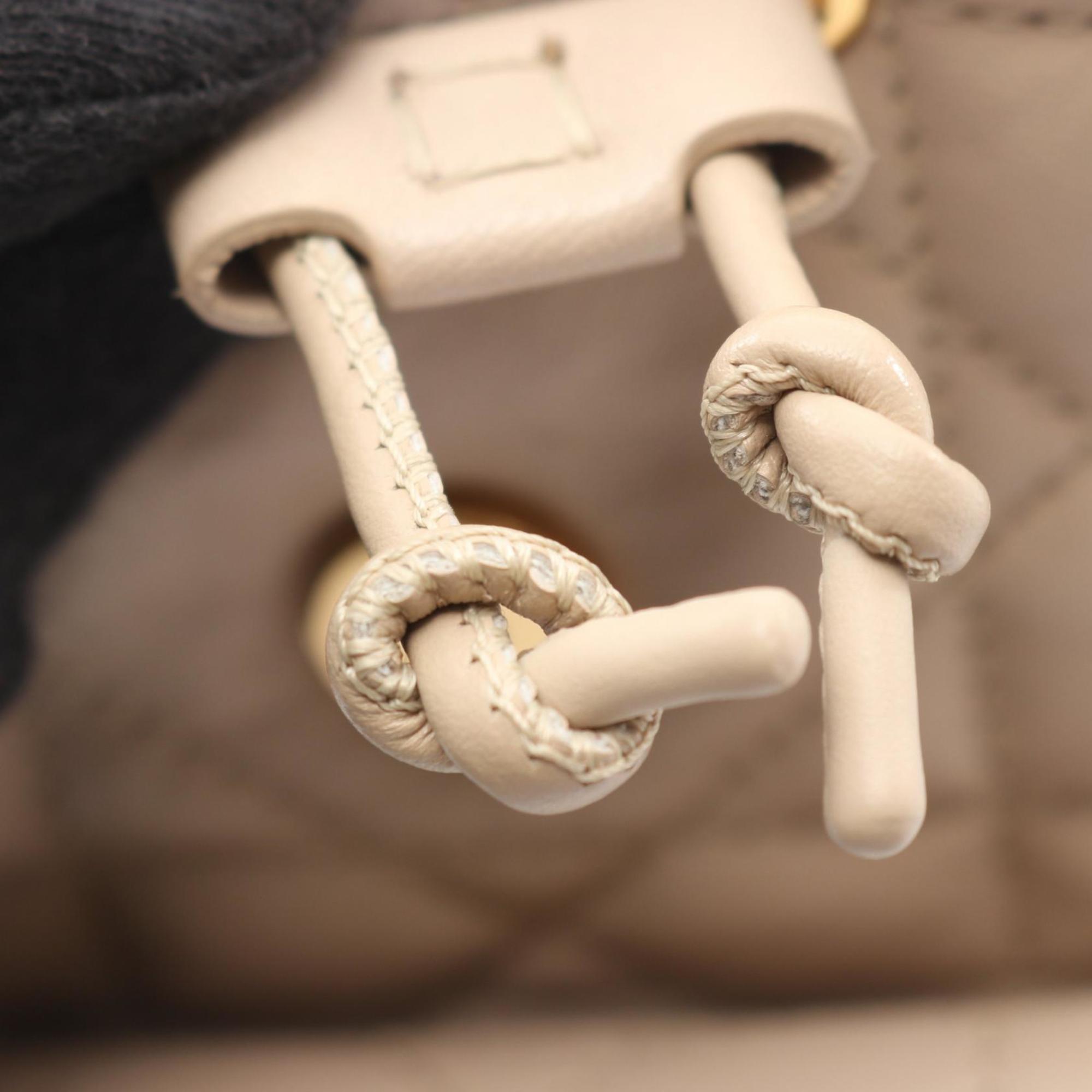 Christian Dior Beige Leather Backpack Handbag (Pre-Owned)