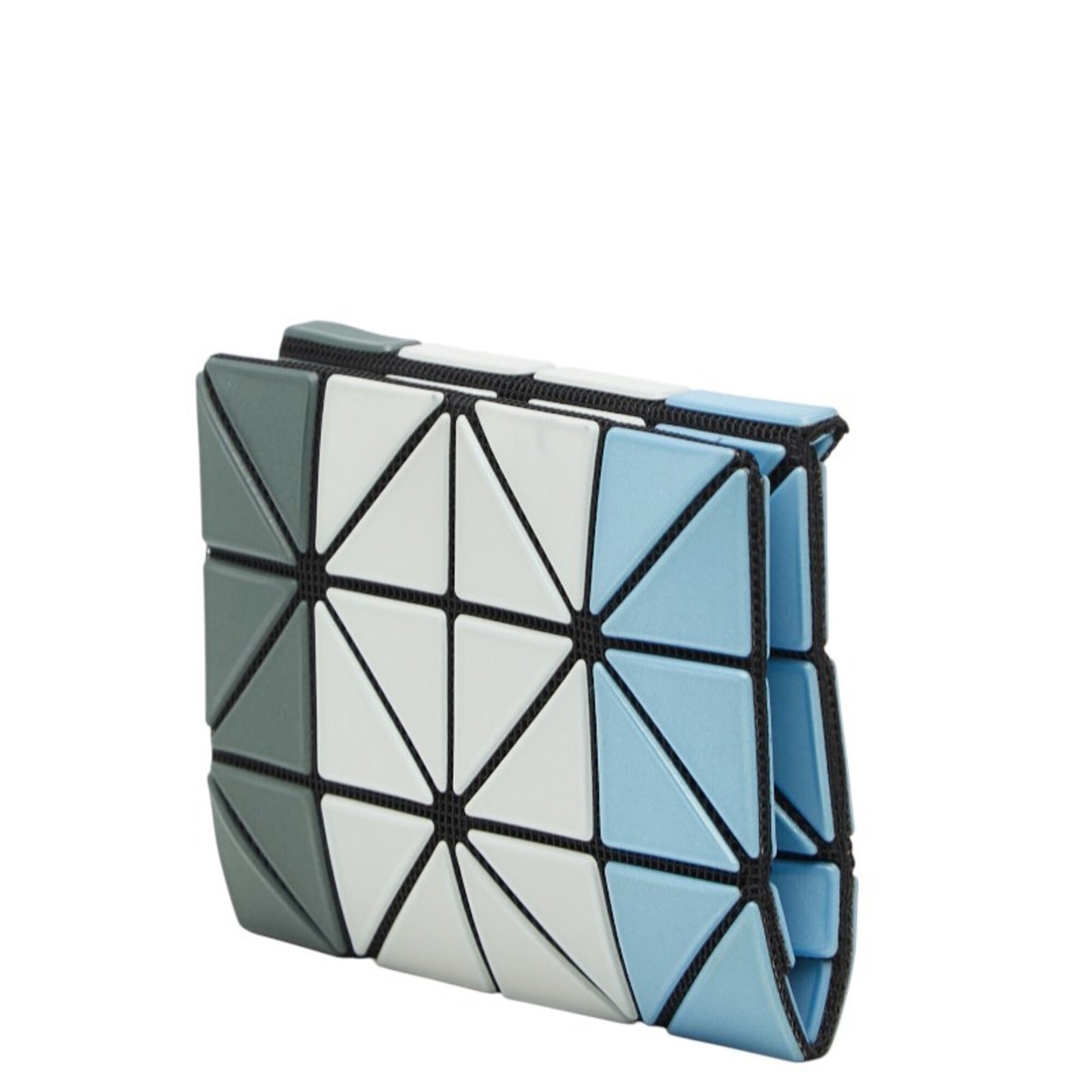 Issey Miyake Blue Gray Polyester Nylon Wallet (Bi-Fold) (Pre-Owned)