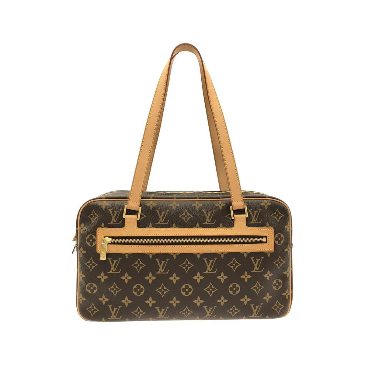 Louis Vuitton Monogram Marron Coated Canvas Shoulder Bag (Pre-Owned)