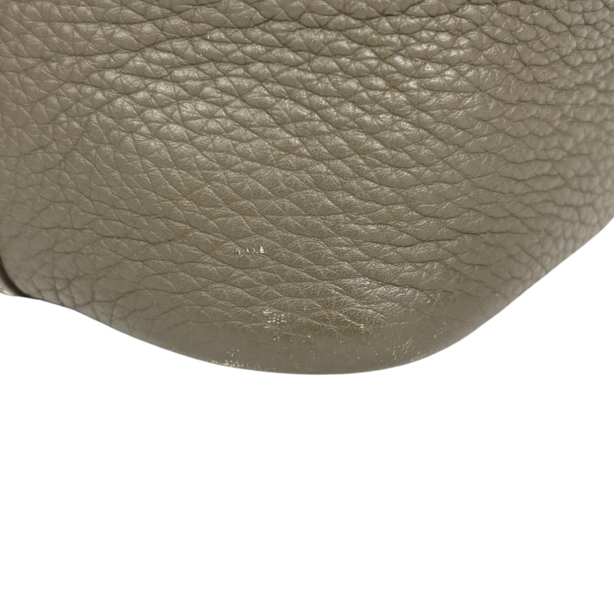 Hermes Picotin Etoupe Gray Gray Taurillon Clemence Leather Handbag (Pre-Owned)