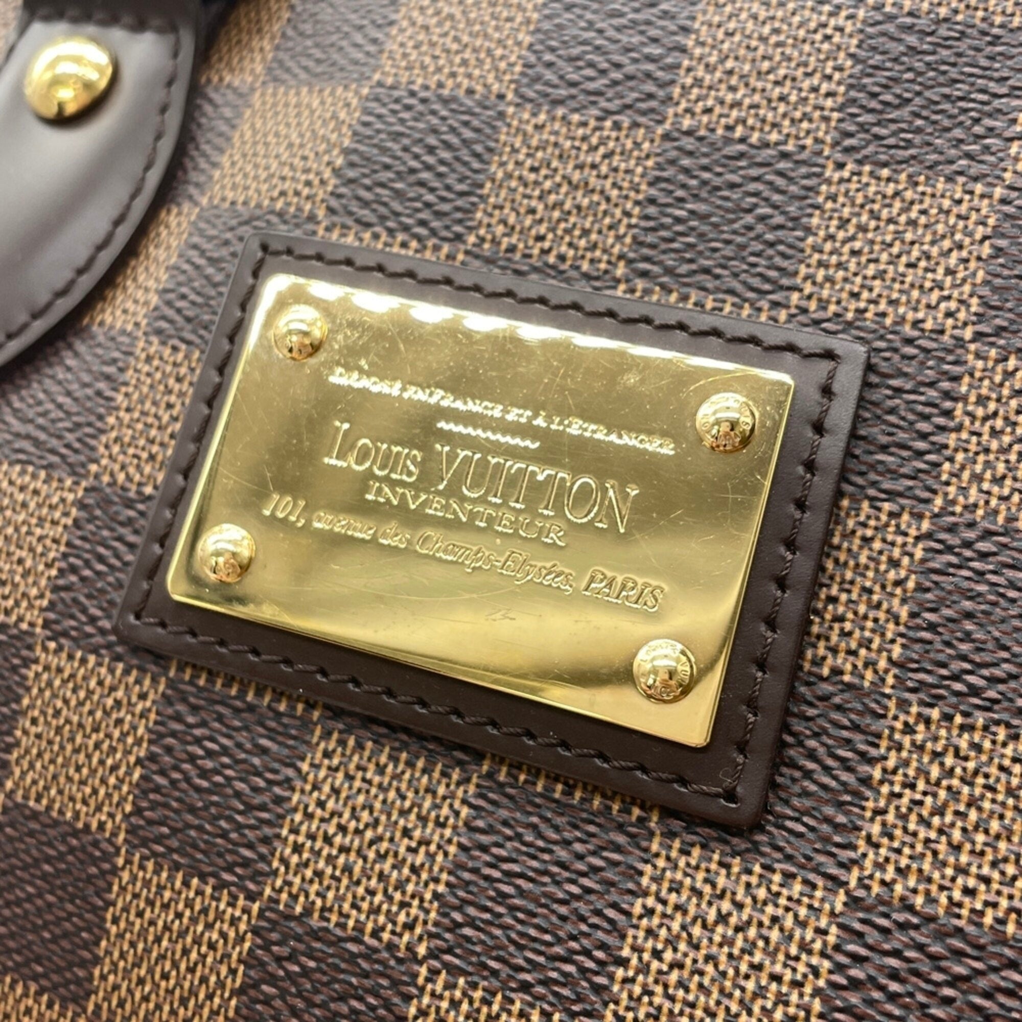 Louis Vuitton Damier Canvas Ebene Damier Canvas Tote Bag (Pre-Owned)