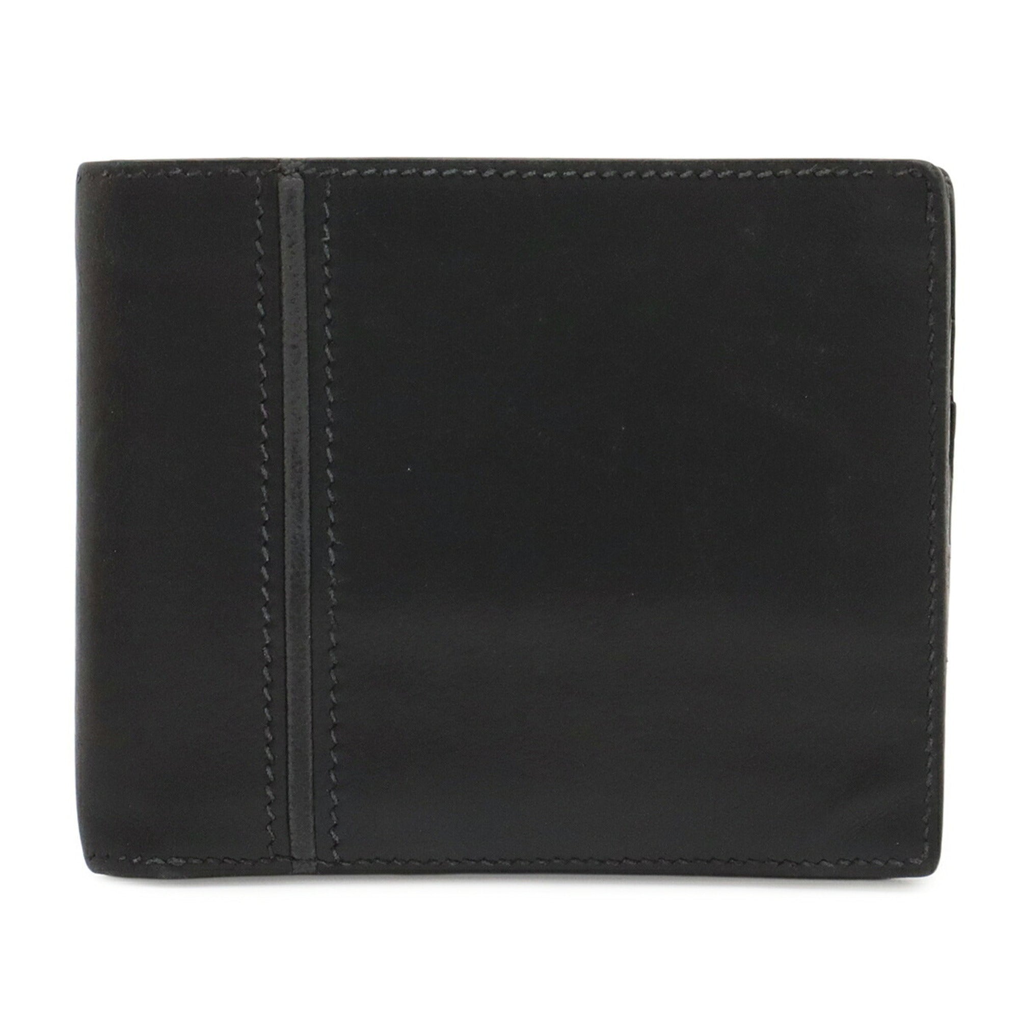 Hermes Black Leather Wallet (Bi-Fold) (Pre-Owned)