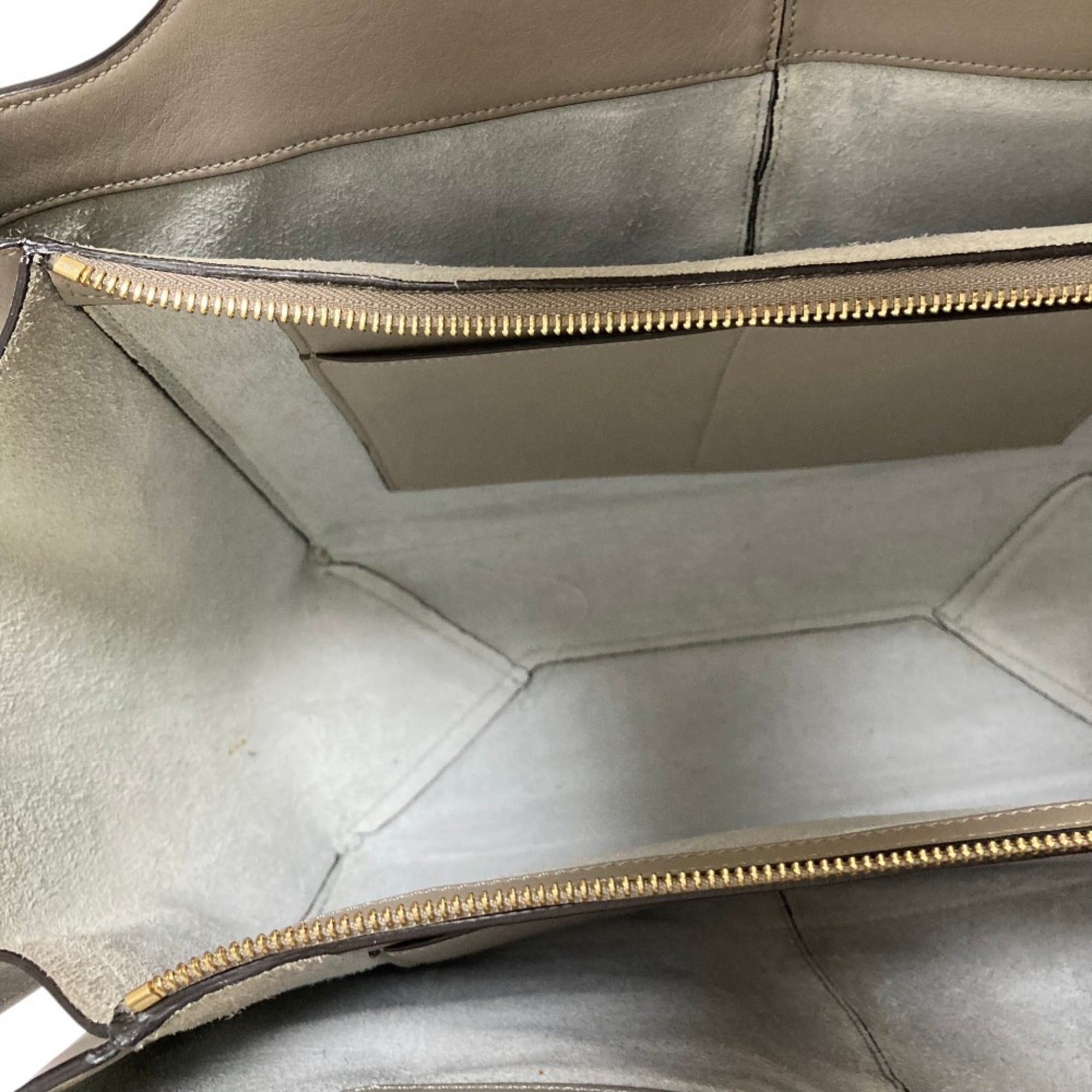 Celine Gray Leather Tote Bag (Pre-Owned)