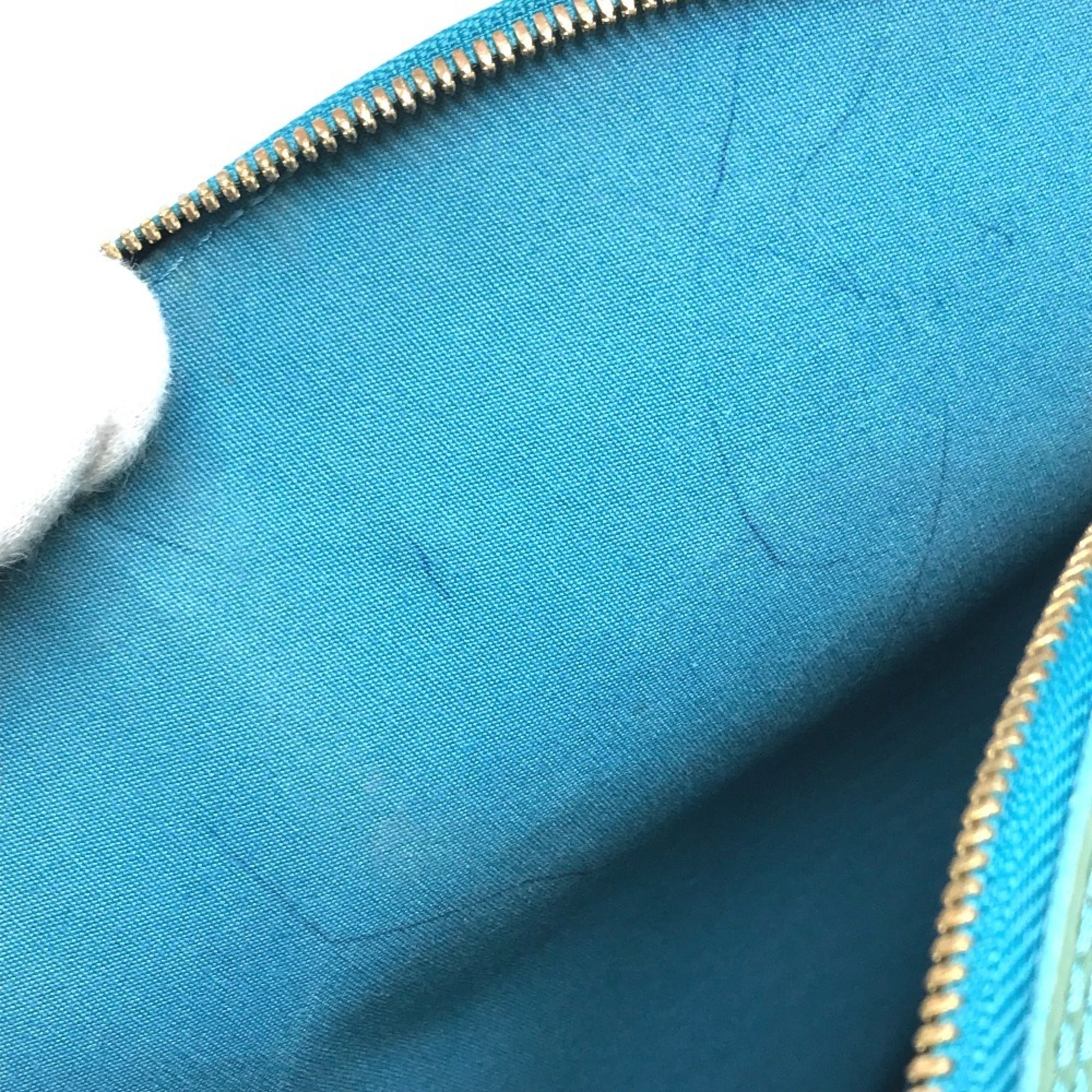 Louis Vuitton Vernis Blue Galactic Green Monogram Vernis Handbag Tote Bag (Pre-Owned)