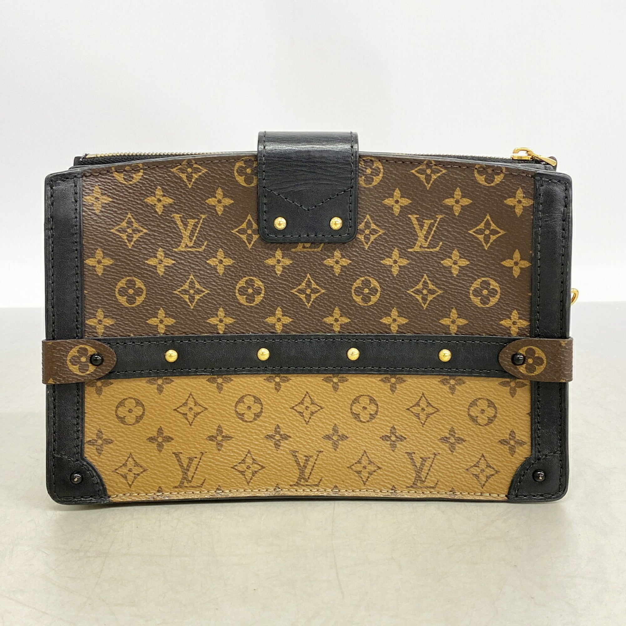 Louis Vuitton Black Brown Shoulder Bag (Pre-Owned)