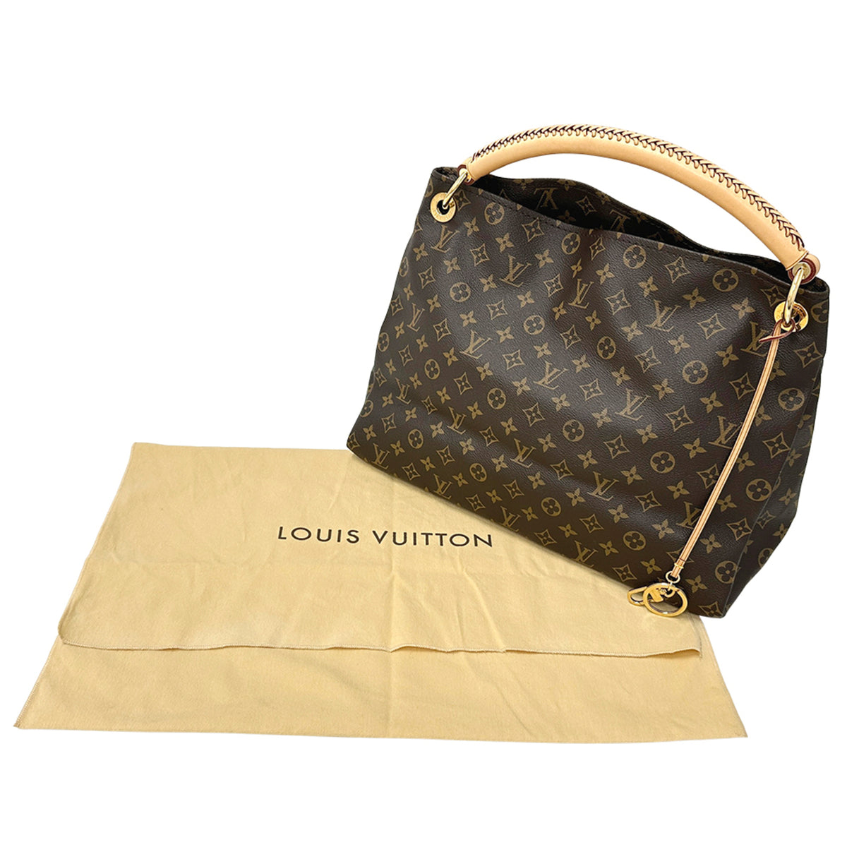 Louis Vuitton Brown Monogram Canvas Handbag Shoulder Bag (Pre-Owned)