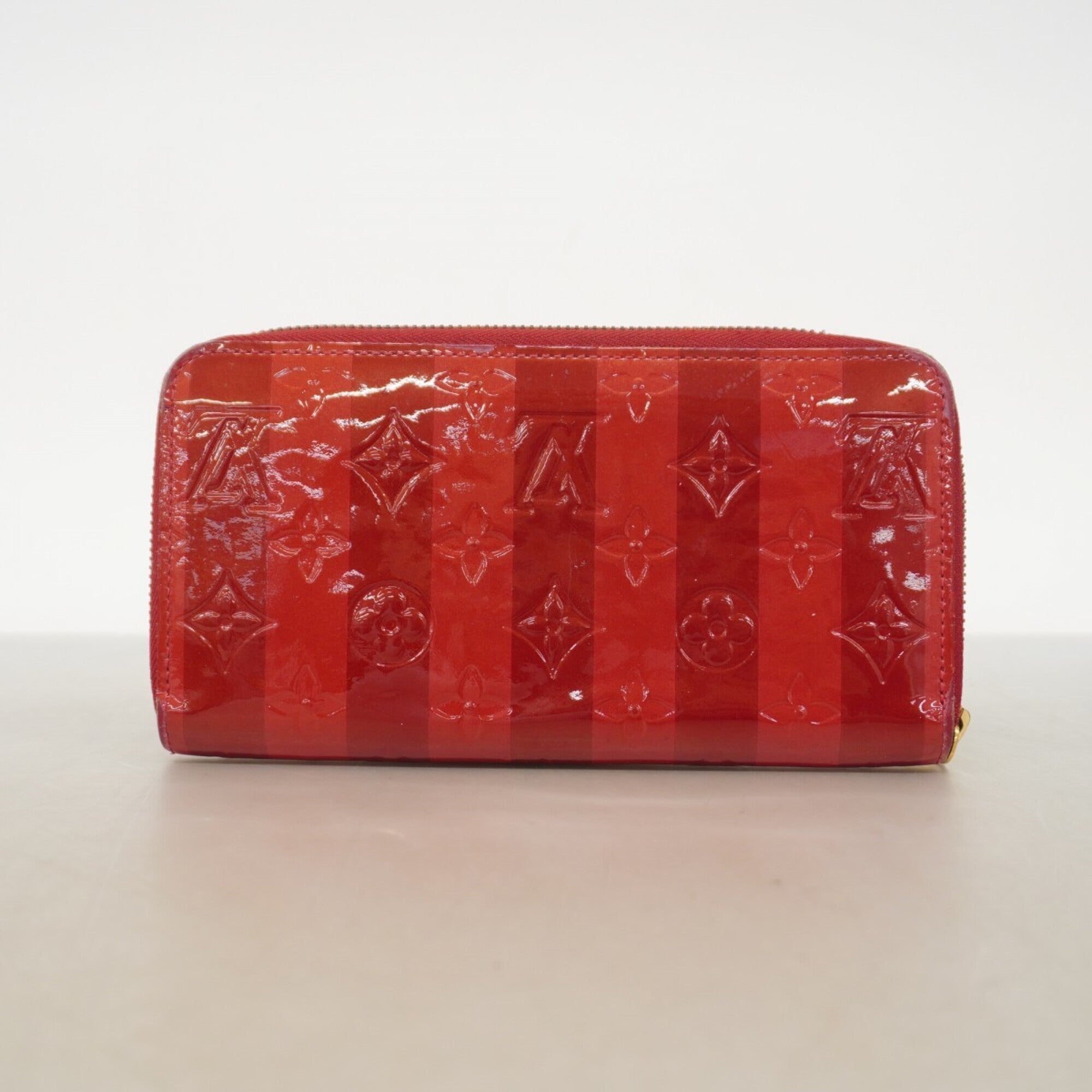Louis Vuitton Red Color Long Wallet (Bi-Fold) (Pre-Owned)