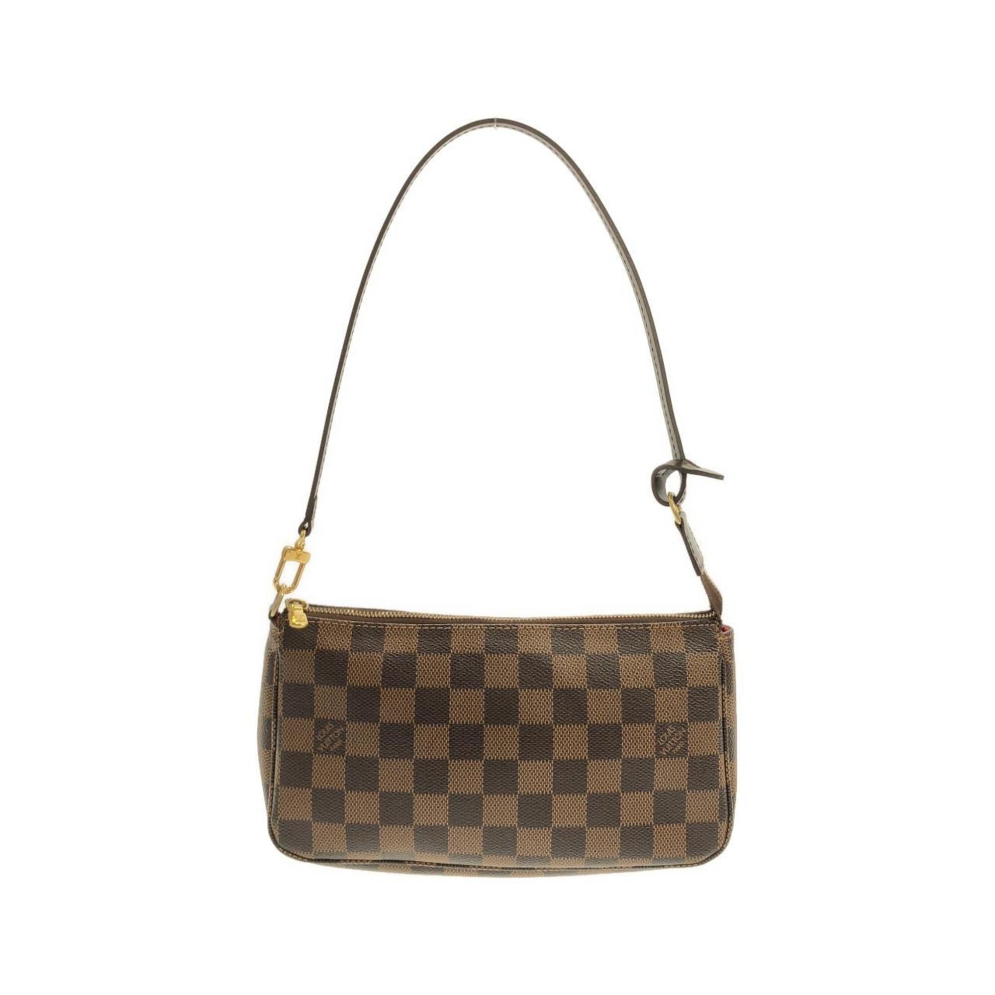 Louis Vuitton Damier Damier Canvas Ebene Damier Canvas Pochette Pouch (Pre-Owned)