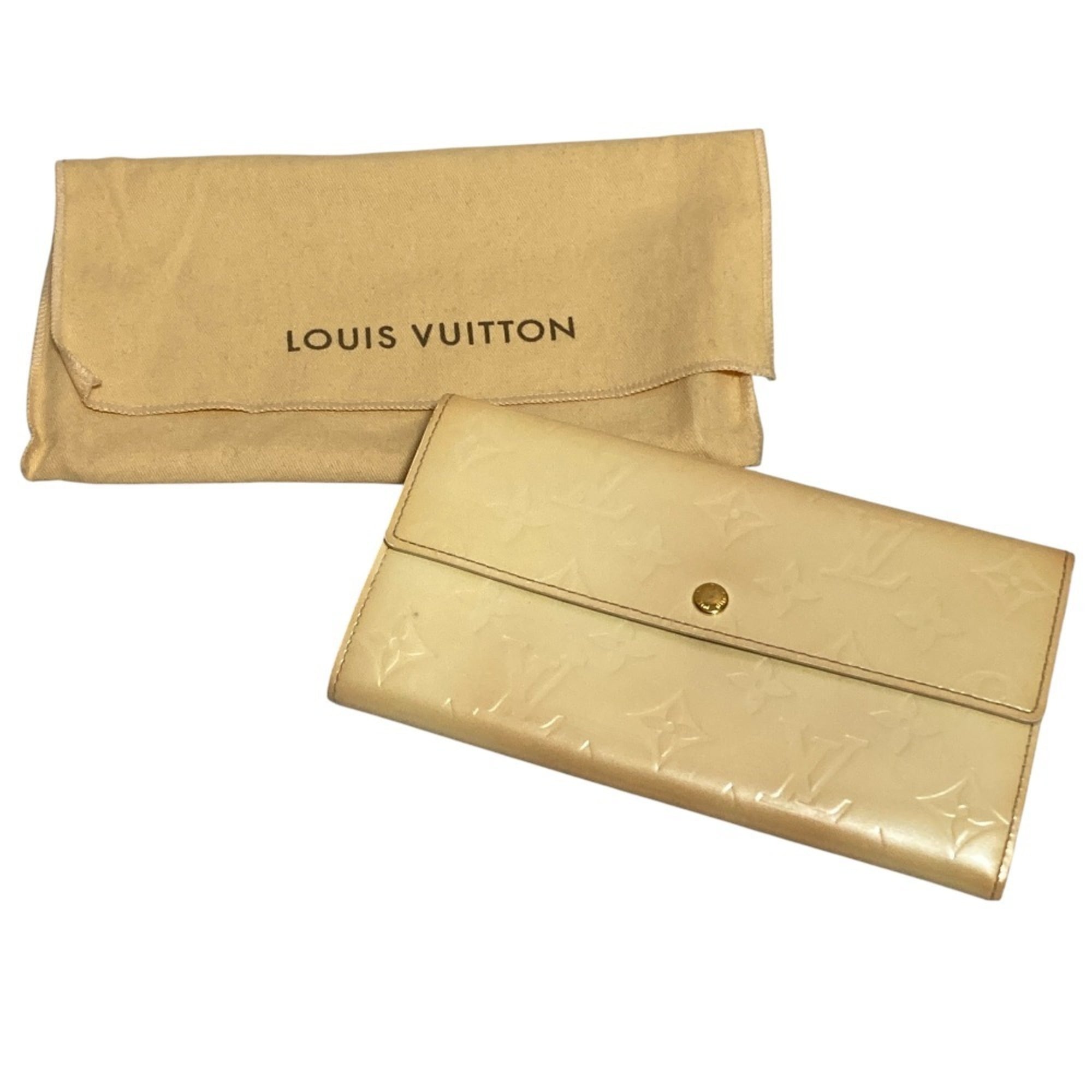 Louis Vuitton Vernis Yellow Vernis Long Wallet (Bi-Fold) (Pre-Owned)