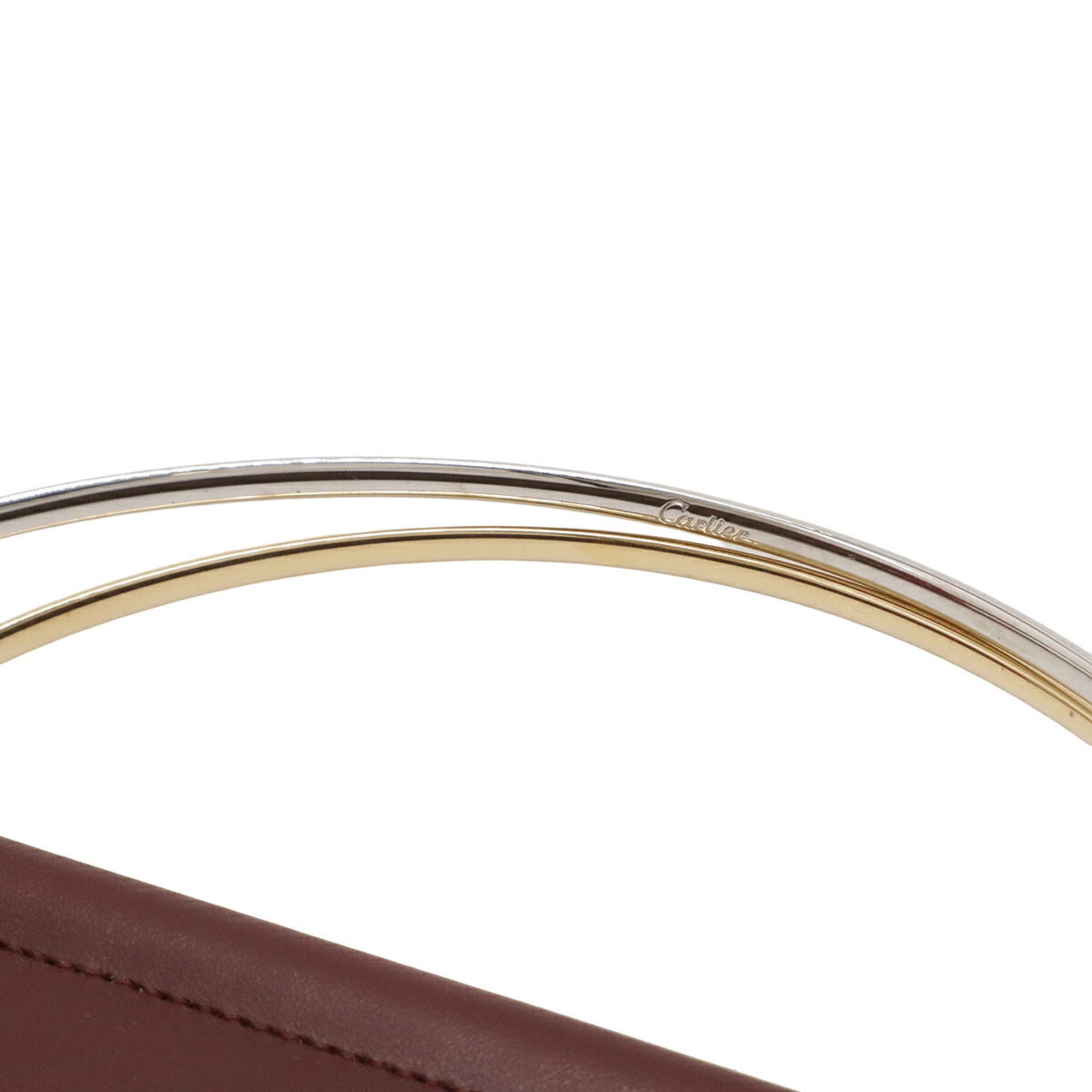 Cartier Bordeaux Leather Wallet (Bi-Fold) (Pre-Owned)