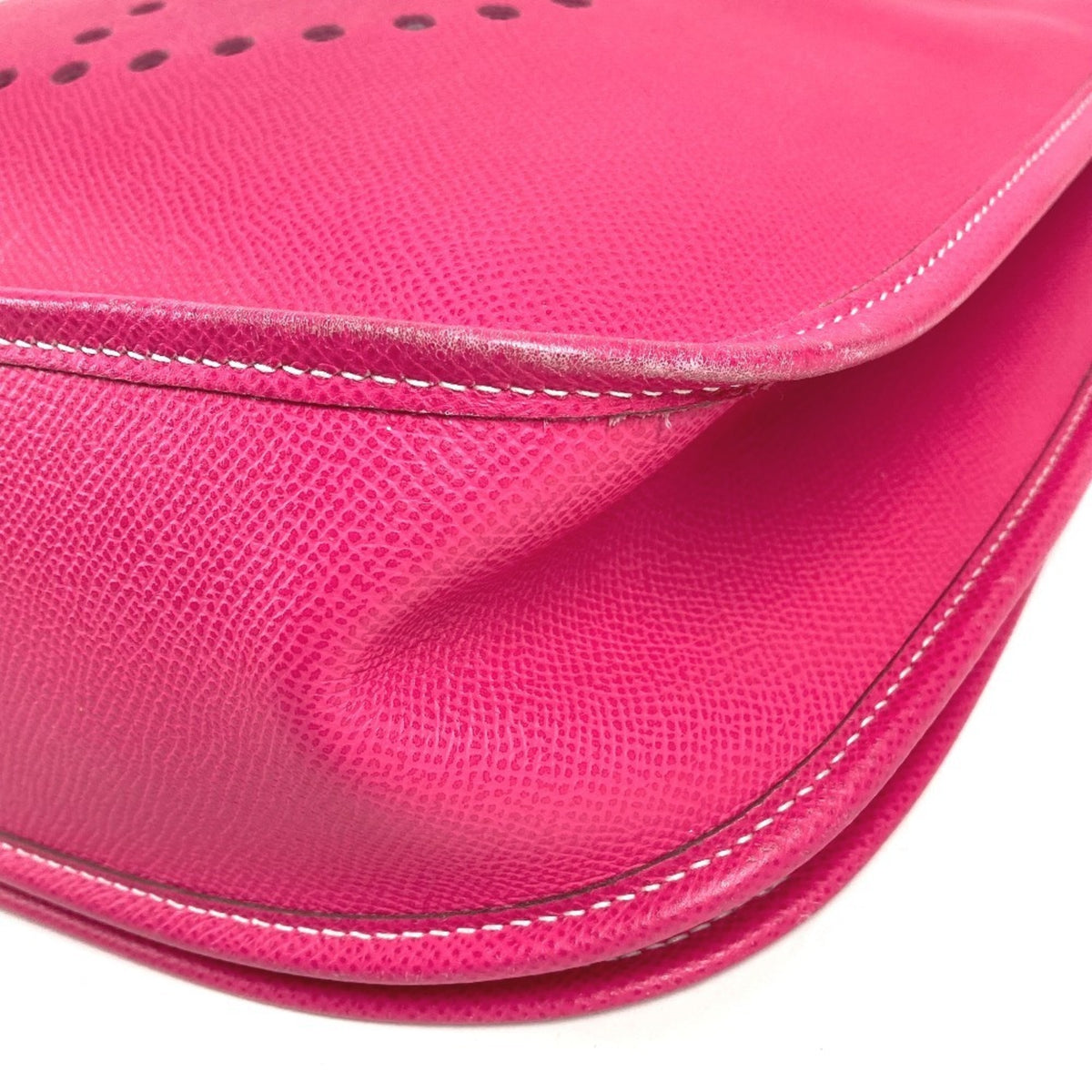 Hermes Pink Rose Tyrien Epsom Leather Pochette Shoulder Bag (Pre-Owned)
