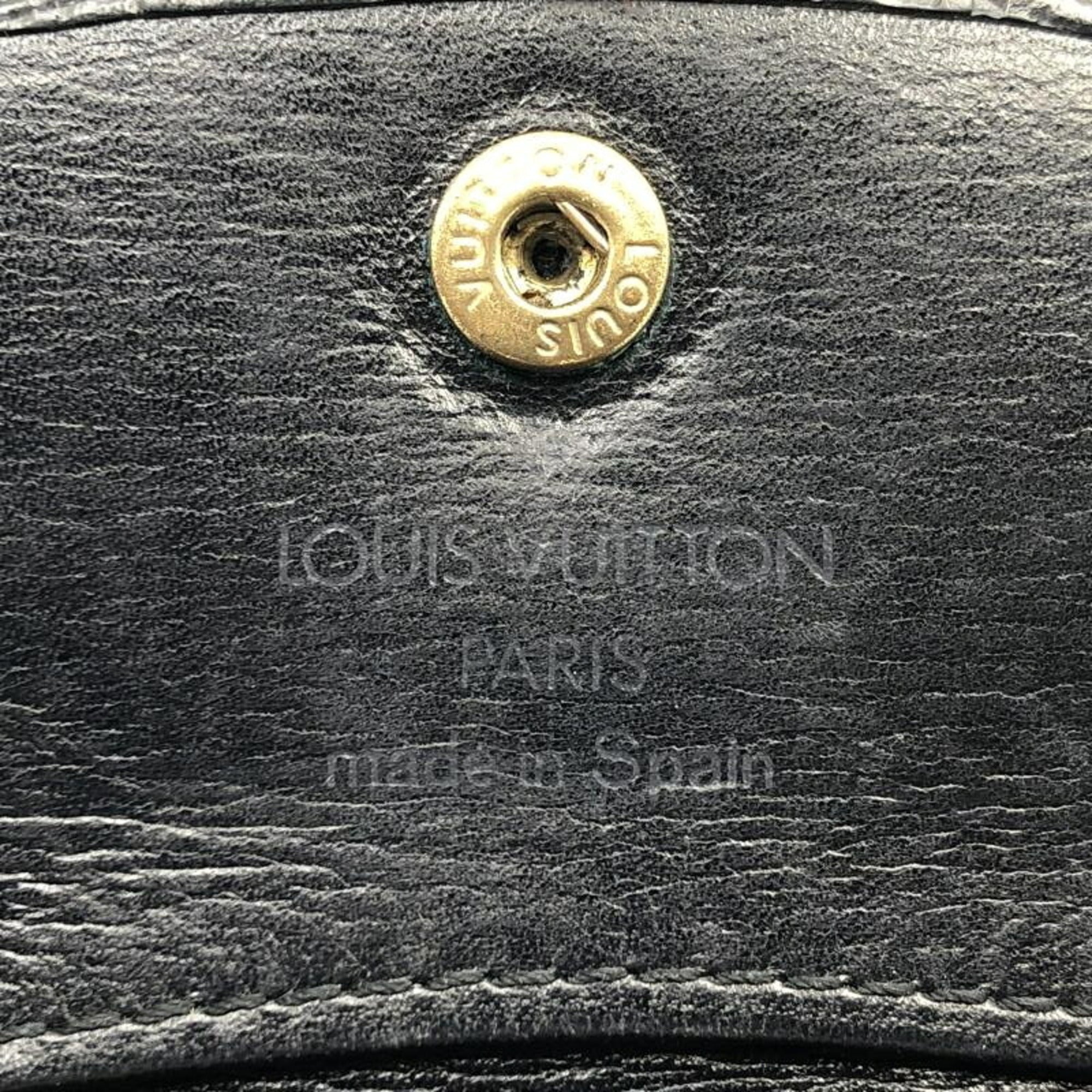 Louis Vuitton Epi Black Epi Leather Coin Purse/Coin Case (Pre-Owned)