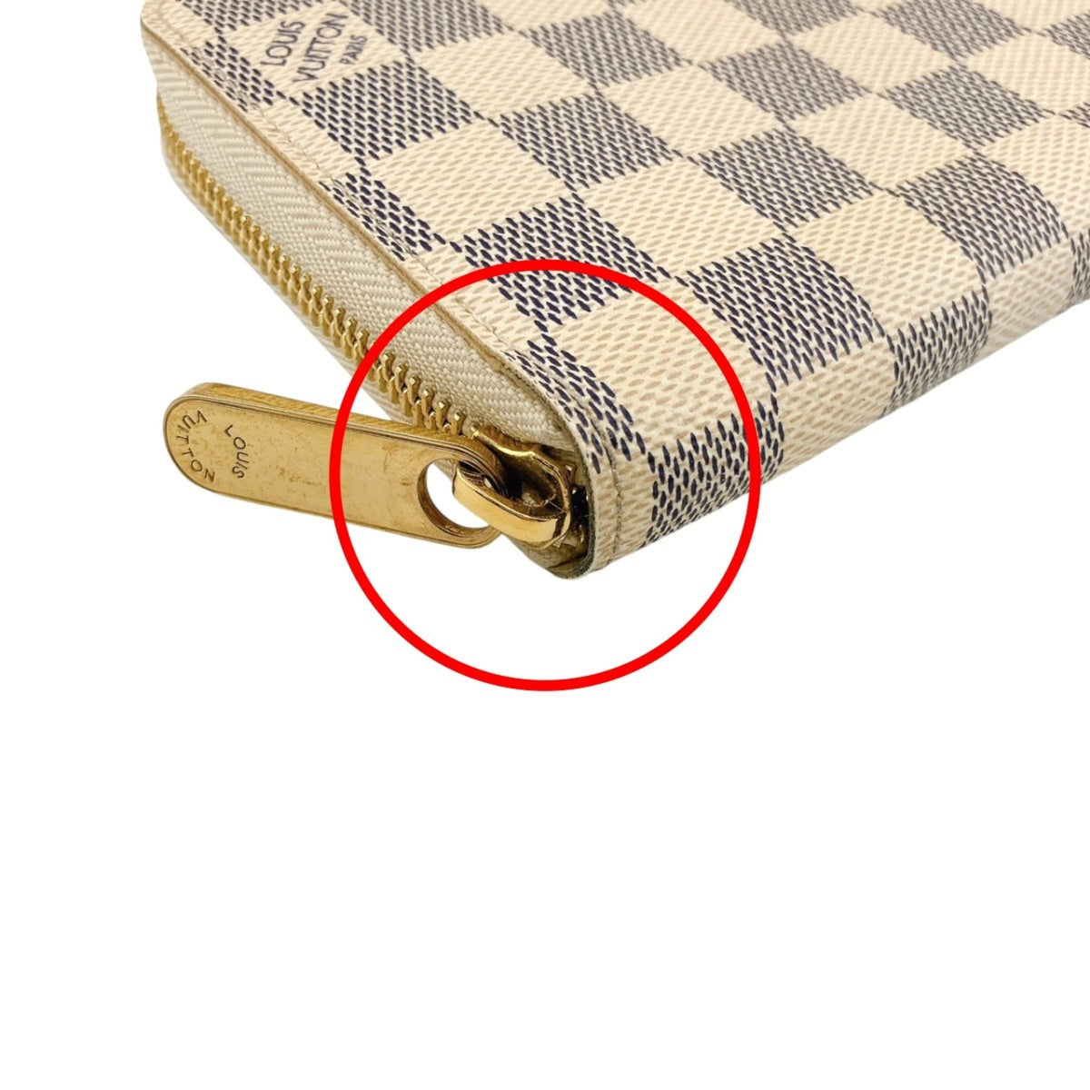 Louis Vuitton Damier Azur White Damier Azur Long Wallet (Bi-Fold) (Pre-Owned)