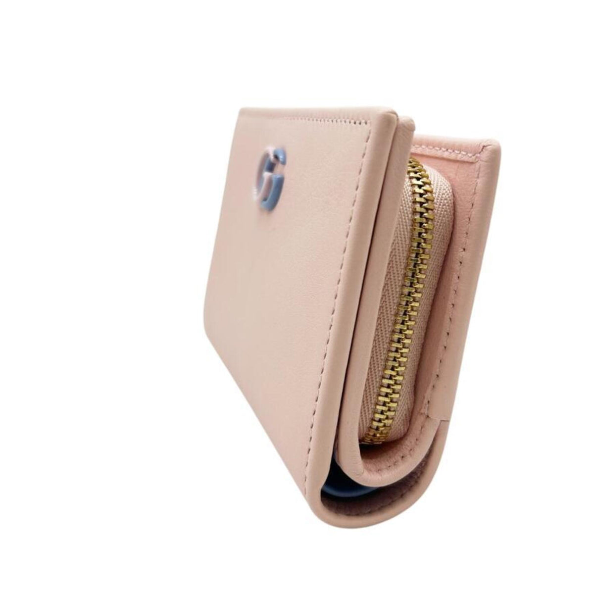 Gucci Blue Pink Leather Wallet (Bi-Fold) (Pre-Owned)
