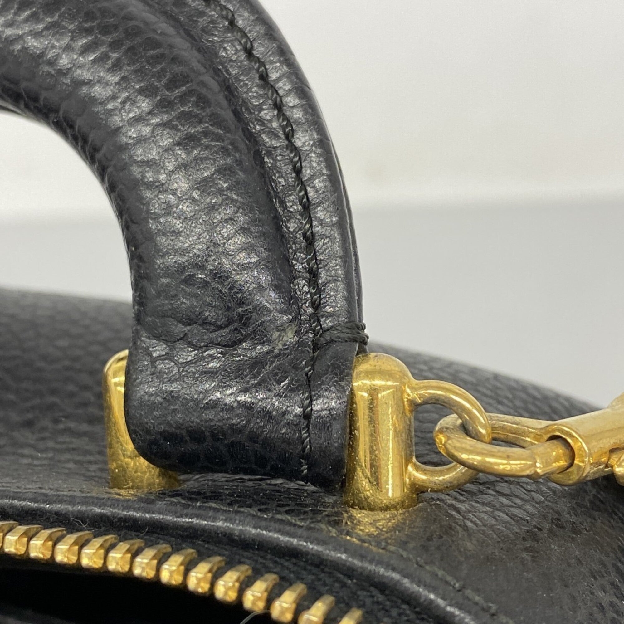 Chanel Black Grained Calfskin Vanity Bag (Pre-Owned)