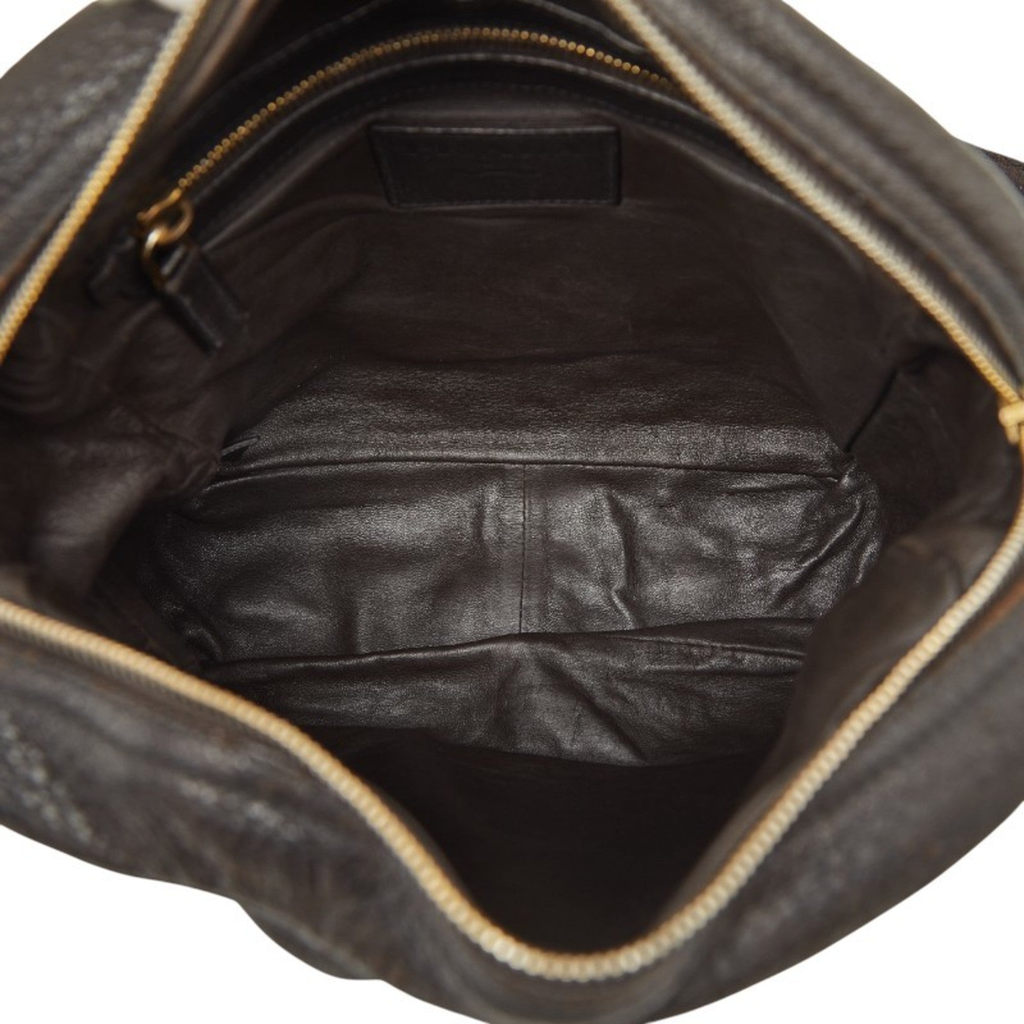 Prada Brown Leather Shoulder Bag (Pre-Owned)