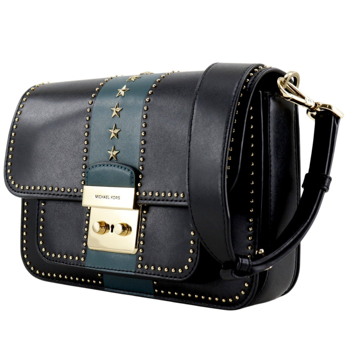 Michael Kors Black Leather Shoulder Bag (Pre-Owned)