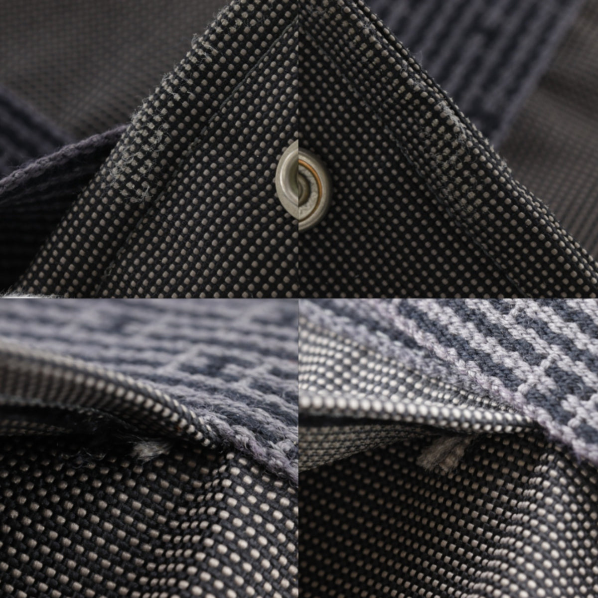 Hermes Gray Nylon Canvas Backpack (Pre-Owned)