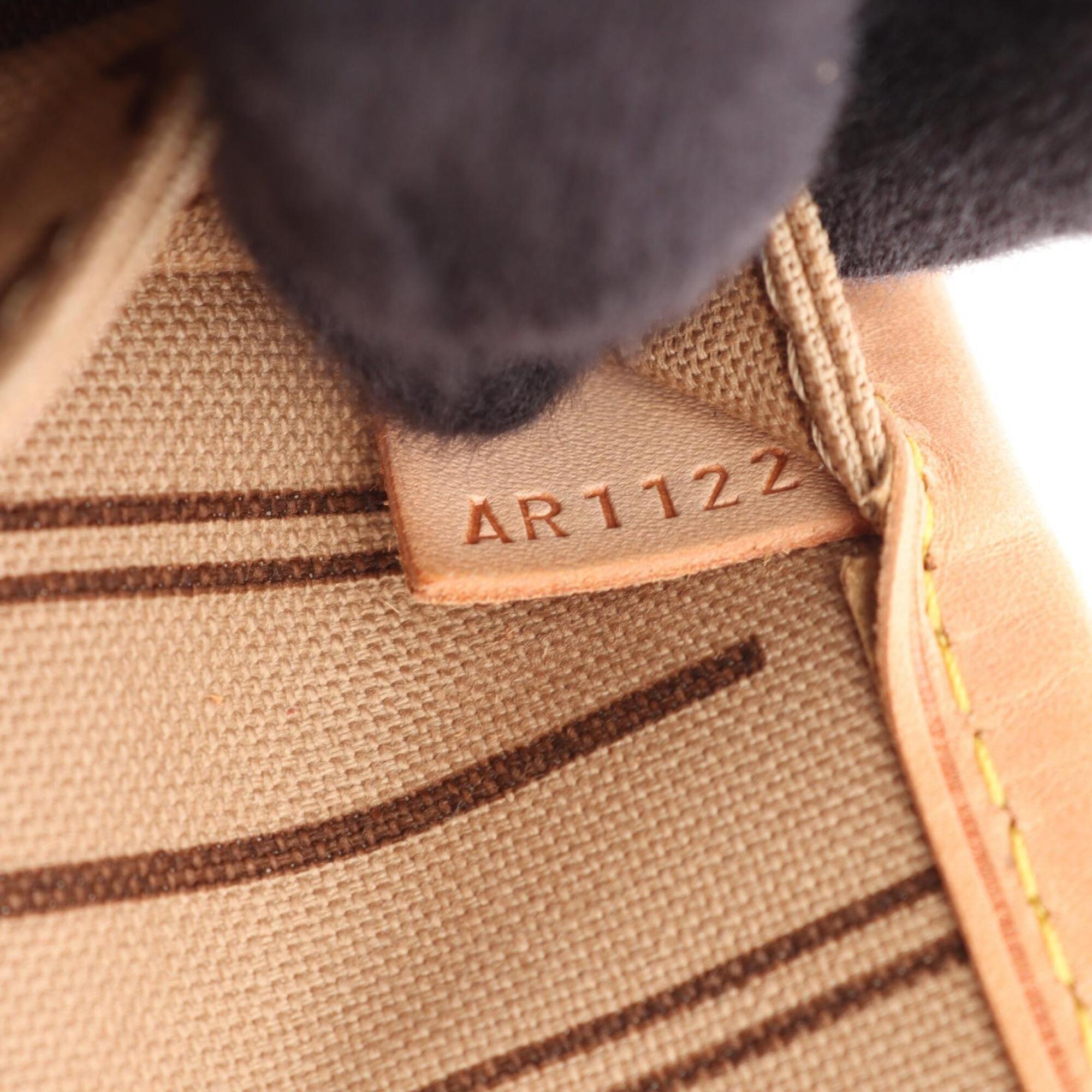 Louis Vuitton Brown Coated Canvas Leather Handbag Tote Bag (Pre-Owned)