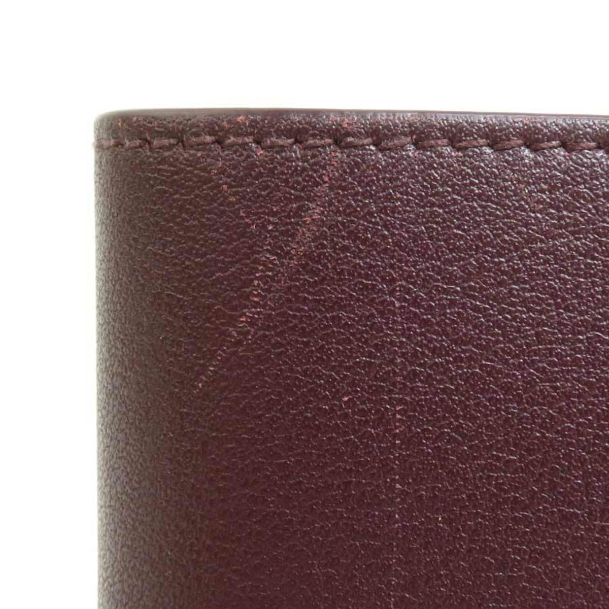 Cartier Bordeaux Leather Wallet (Bi-Fold) (Pre-Owned)