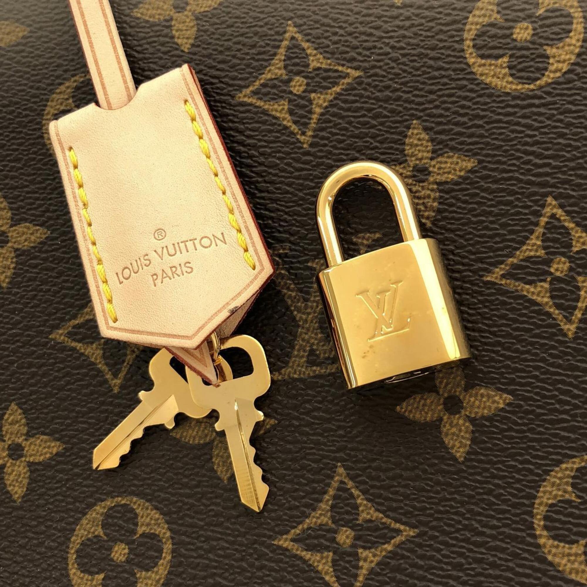 Louis Vuitton Monogram Marron Coated Canvas Handbag (Pre-Owned)