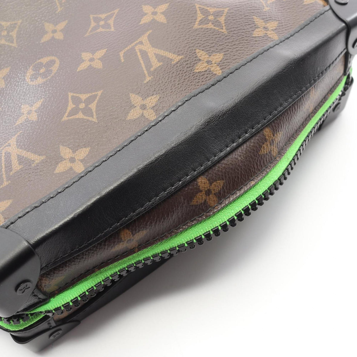 Louis Vuitton Black Brown Monogram Macassar Multi-Color Coated Canvas Leather Shoulder Bag (Pre-Owned)