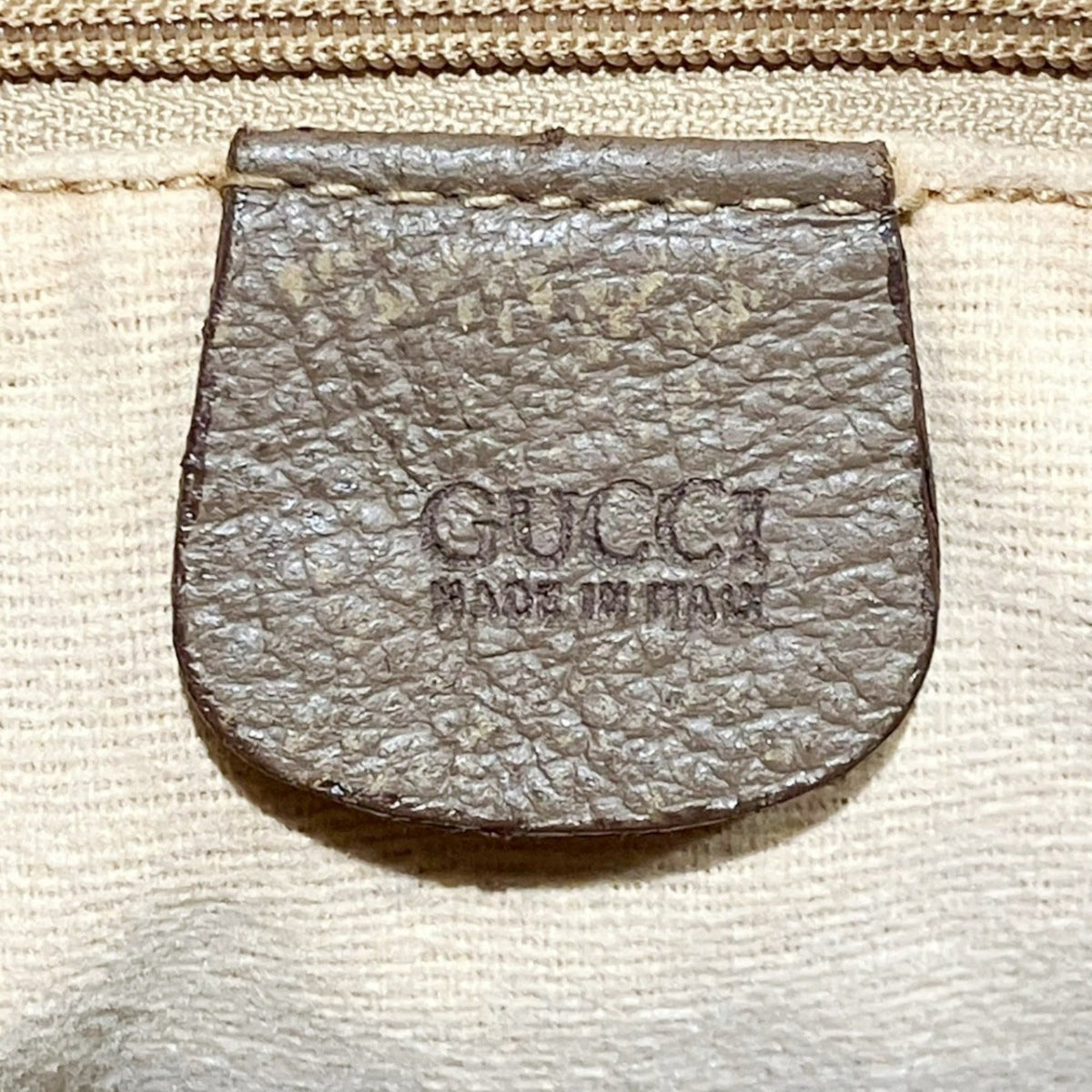 Gucci Beige Pvc Leather Shoulder Bag (Pre-Owned)