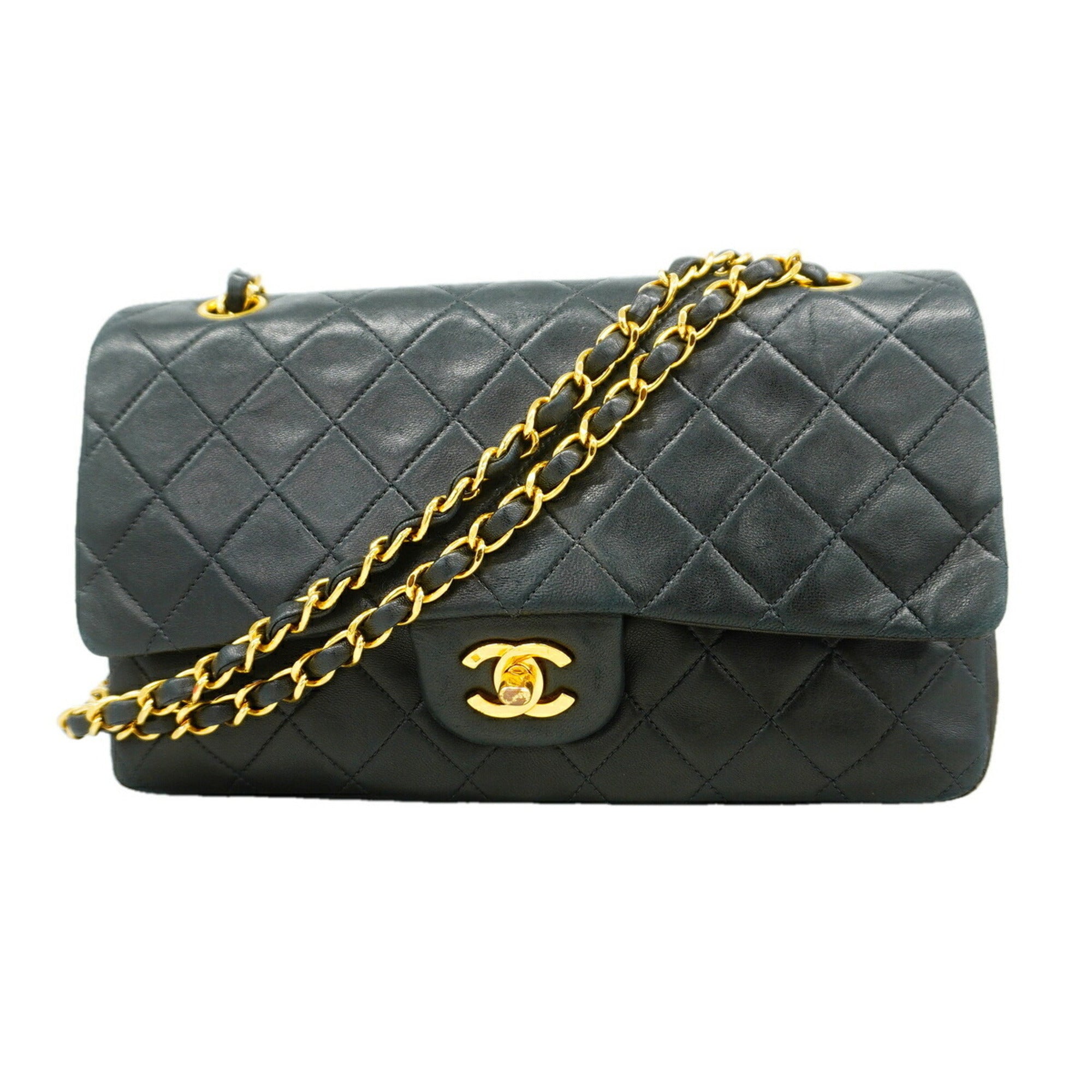 Chanel Black Leather Shoulder Bag (Pre-Owned)