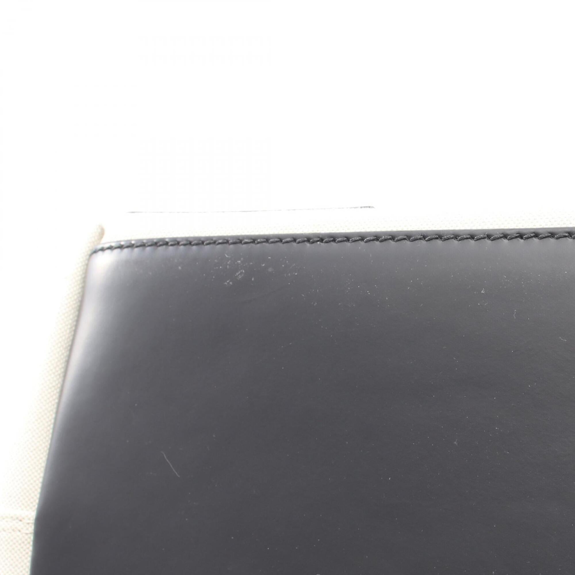 Balenciaga Black Ivory Canvas Leather Handbag Pouch Tote Bag (Pre-Owned)