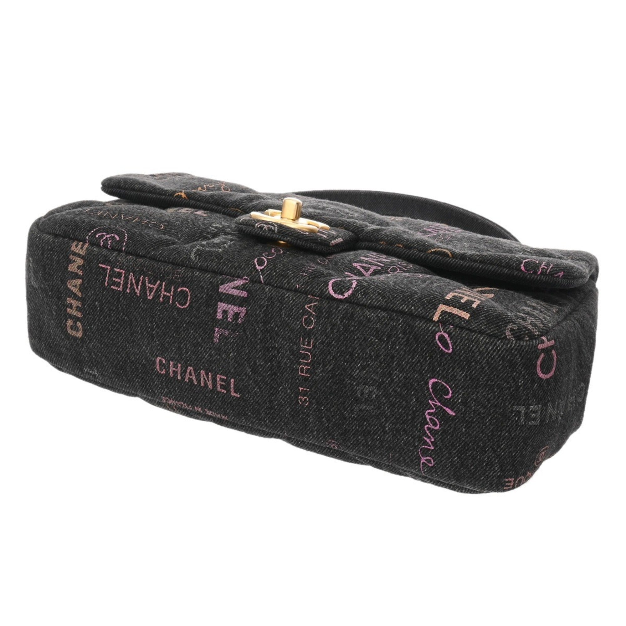 Chanel Black Denim Shoulder Bag (Pre-Owned)