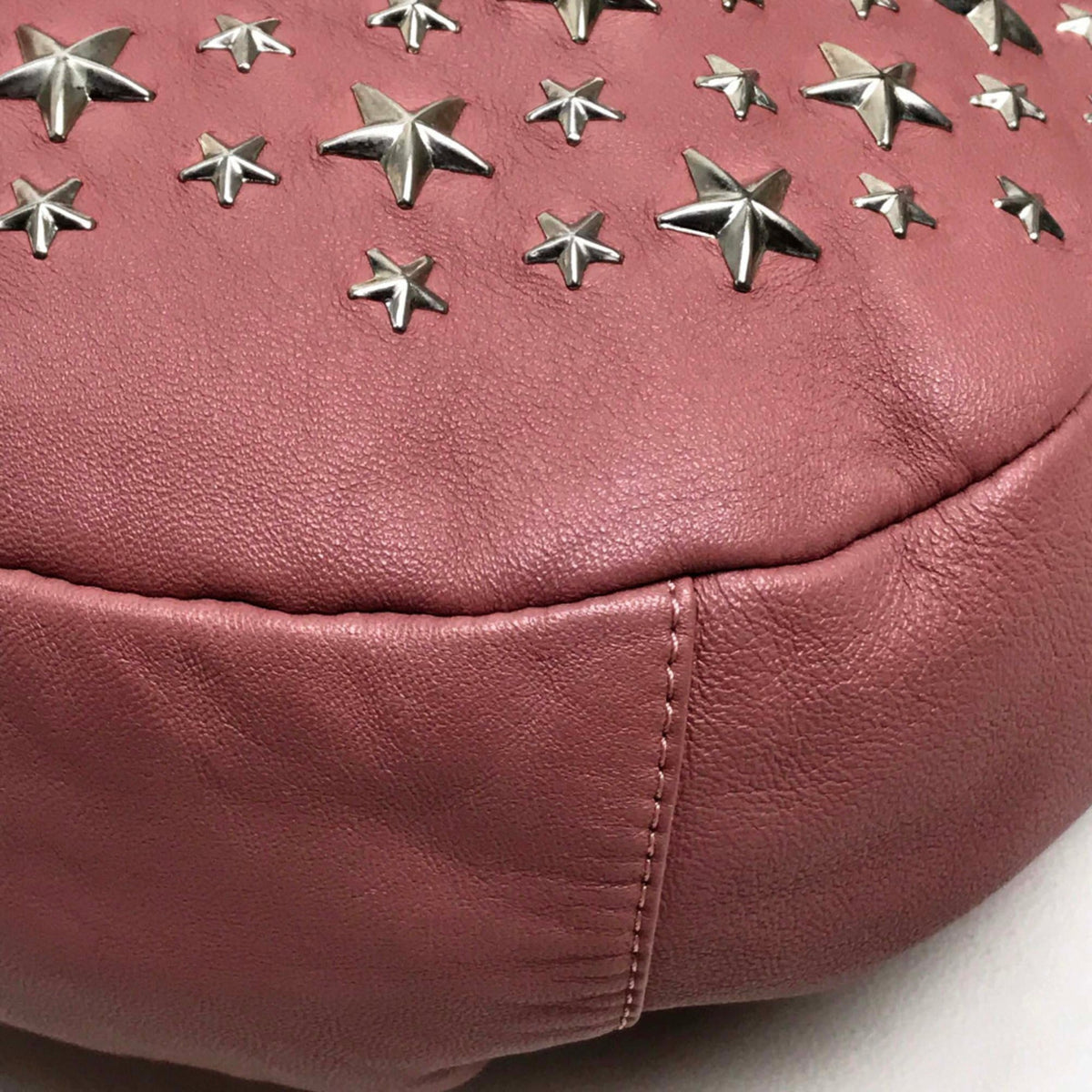 Jimmy Choo Pink Metal Leather Handbag Shoulder Bag (Pre-Owned)