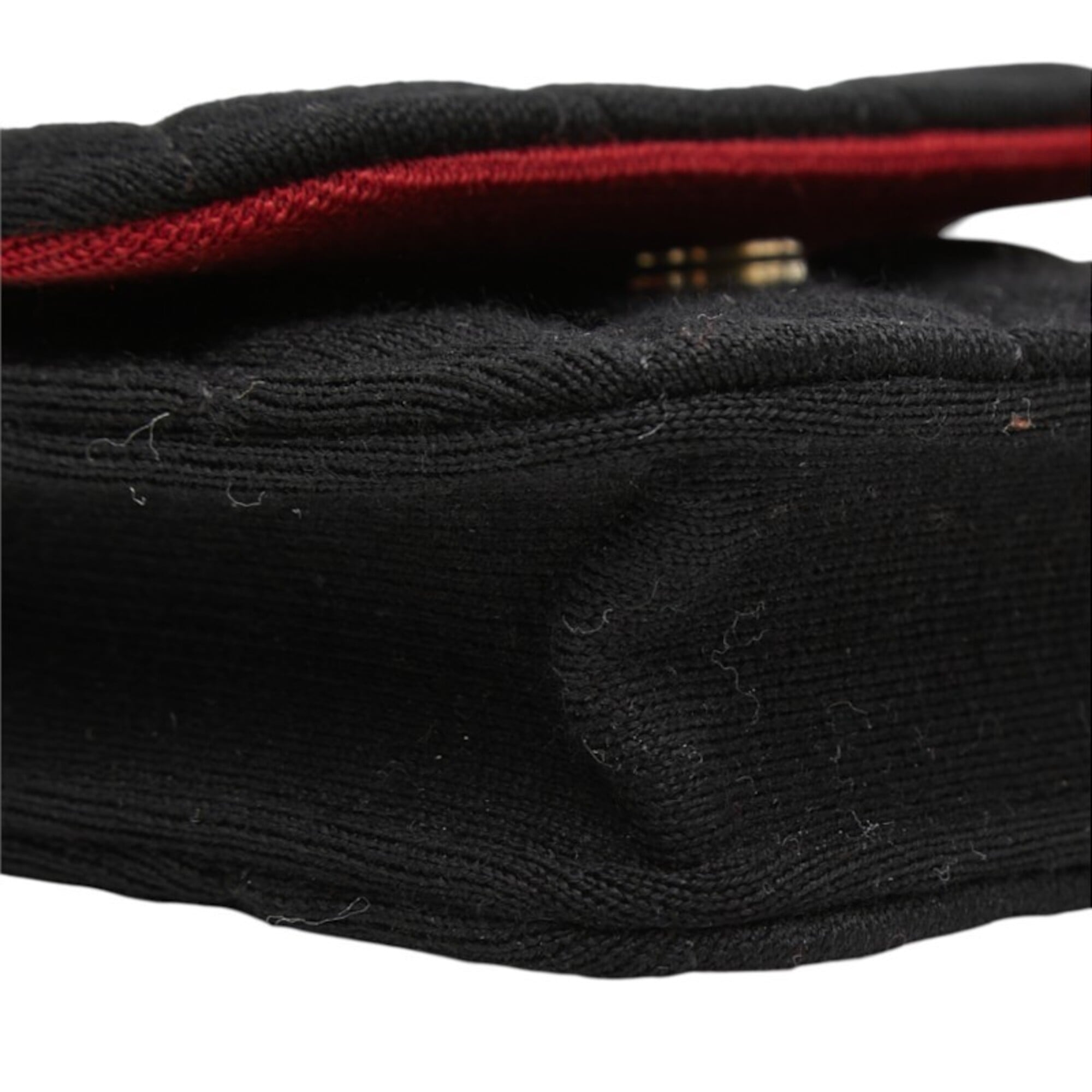 Chanel Black Canvas Leather Shoulder Bag (Pre-Owned)